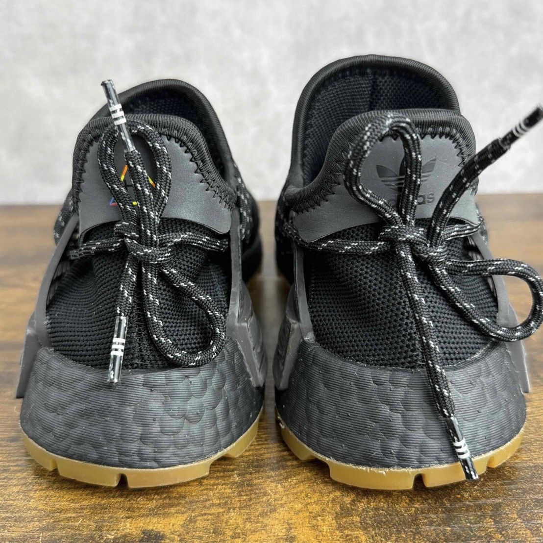Adidas × Pharrell Adidas NMD Hu Trail x Pharrell Now Is Her Time Black EG7836 Size US 5 / EU 37 - 6 Thumbnail