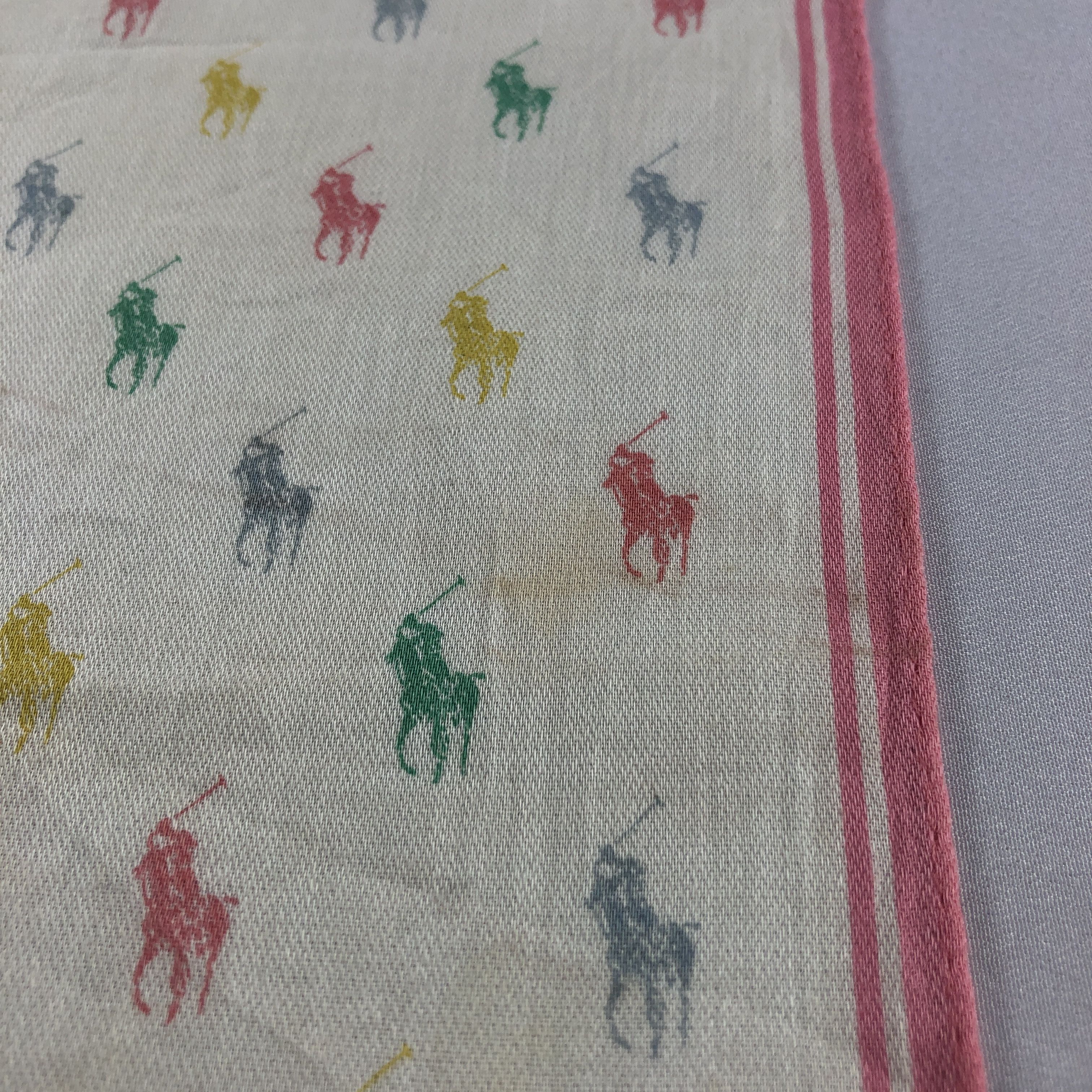 Polo Ralph Lauren × Vintage Polo Ralph Lauren Handkerchief Neckerchief Bandana H2528 Size ONE SIZE - 9 Thumbnail