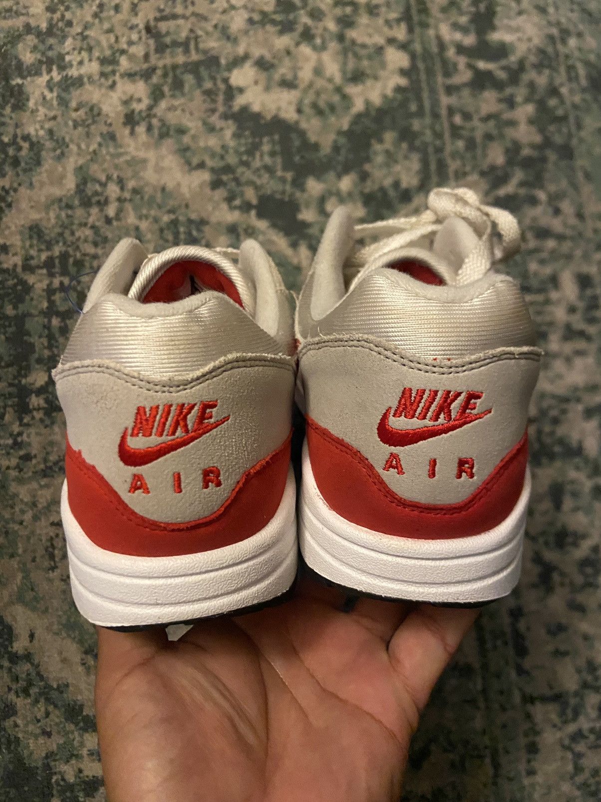 Nike Nike Air Max 1 OG Anniversary 2017 In White Red Size 8.5 Size US 8.5 / EU 41-42 - 4 Thumbnail