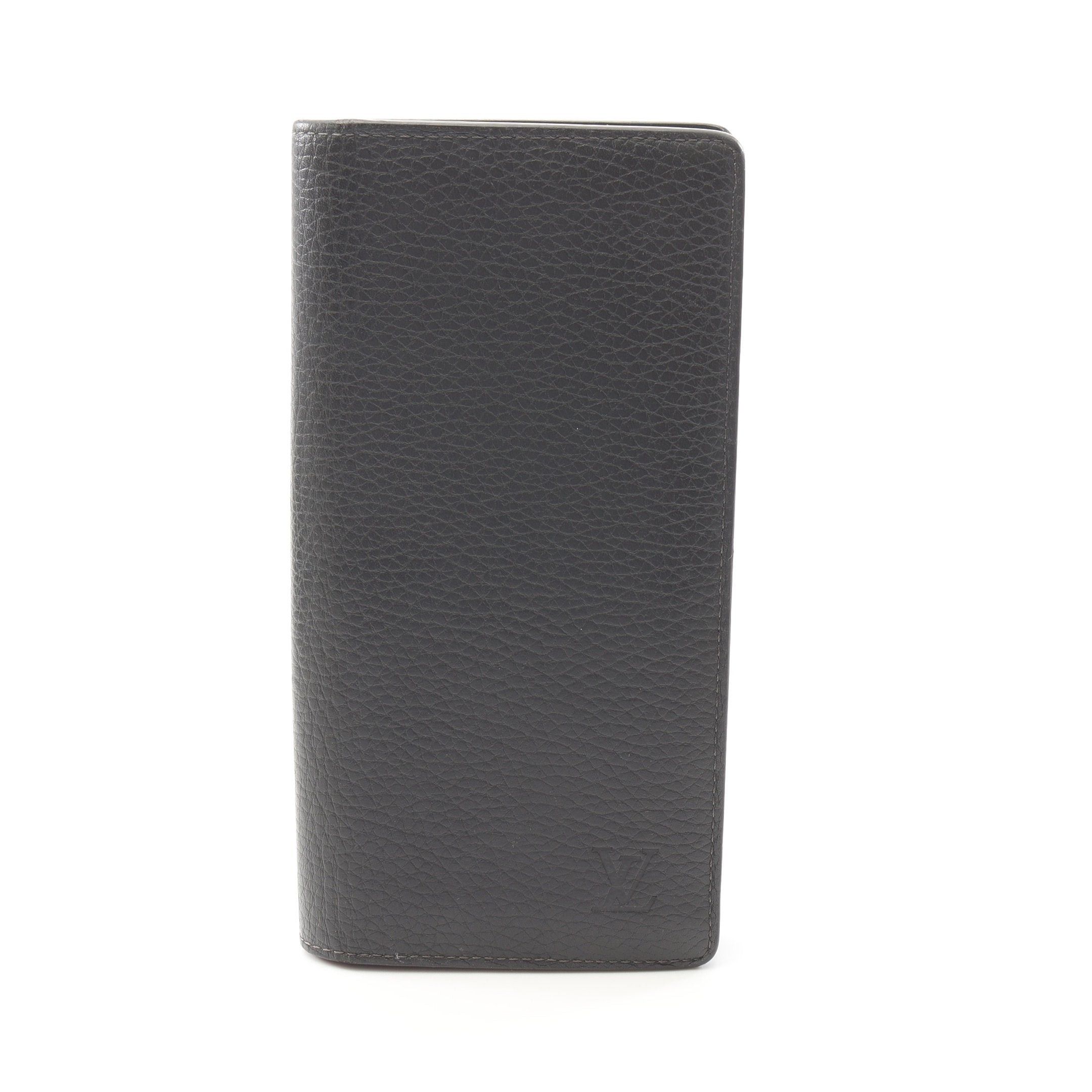 Louis Vuitton Louis Vuitton Portefeuil Brother Taurillon Anthracite Bi-Fold Long Wallet Leather Gray Green Size ONE SIZE - 1 Thumbnail