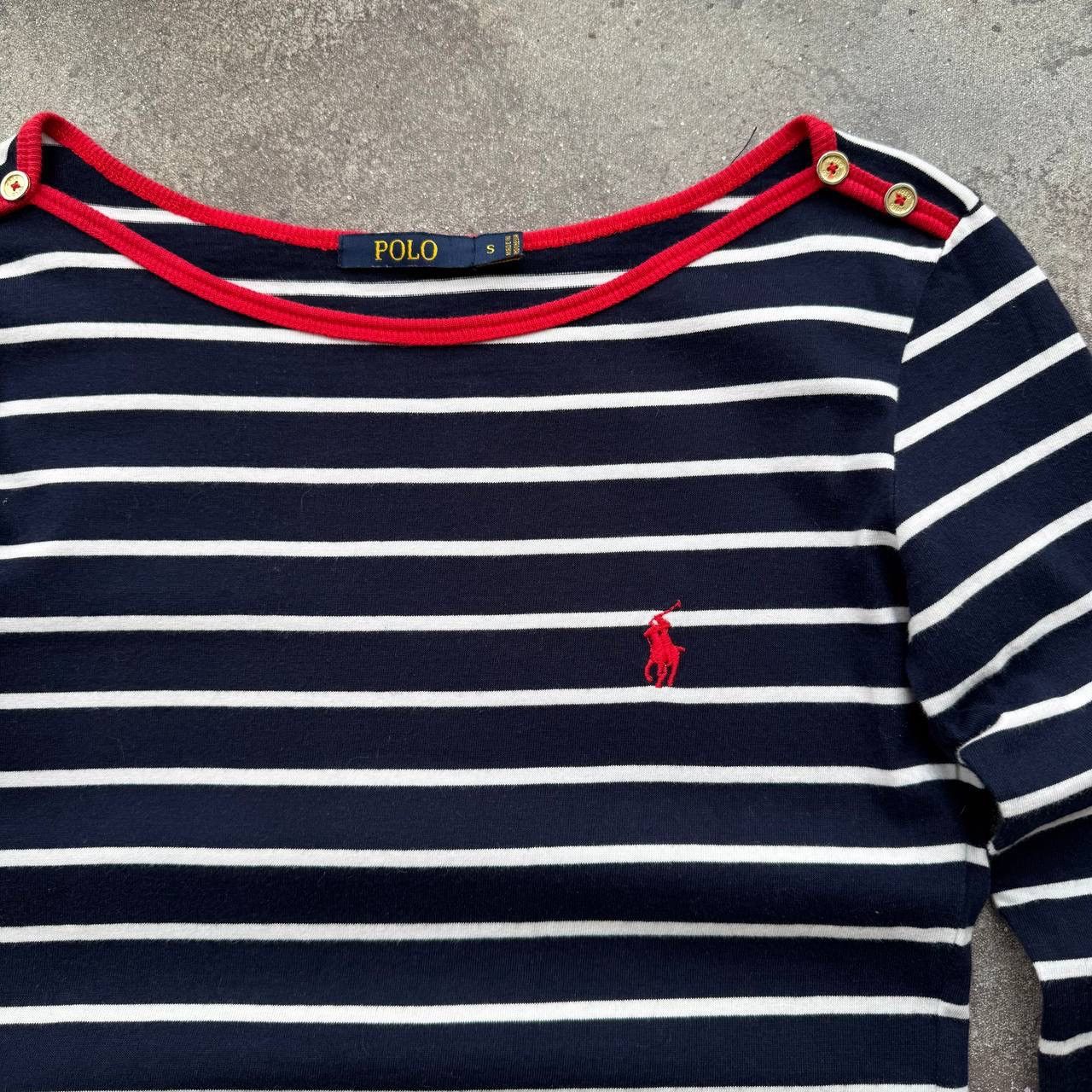 Polo Ralph Lauren × Vintage Polo Ralph Lauren Vintage Red Pony Y2K Long T-Shirt Size S / US 4 / IT 40 - 6 Thumbnail