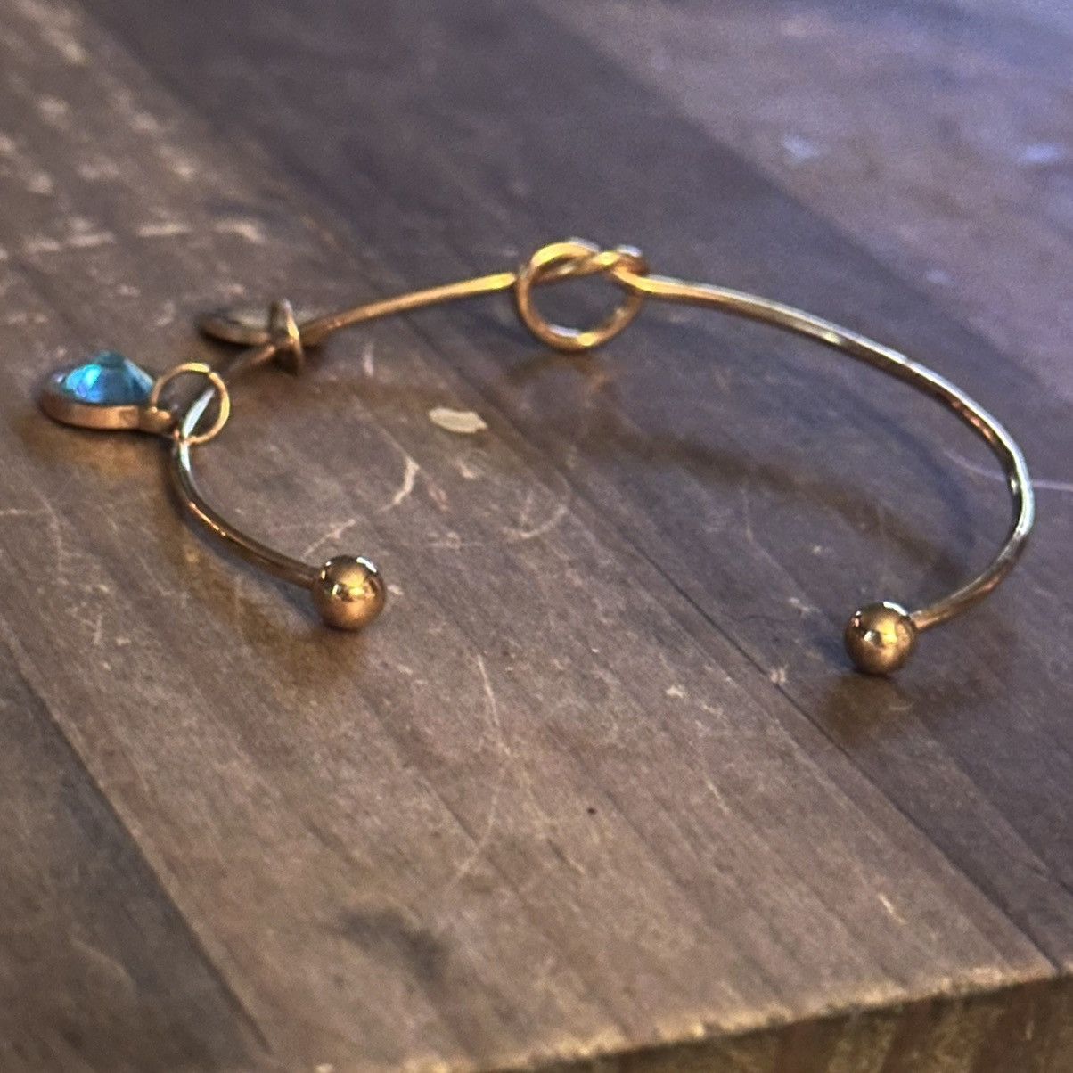 Other Gold tone I Love U Mom December birthstone knot bracelet Size ONE SIZE - 4 Thumbnail