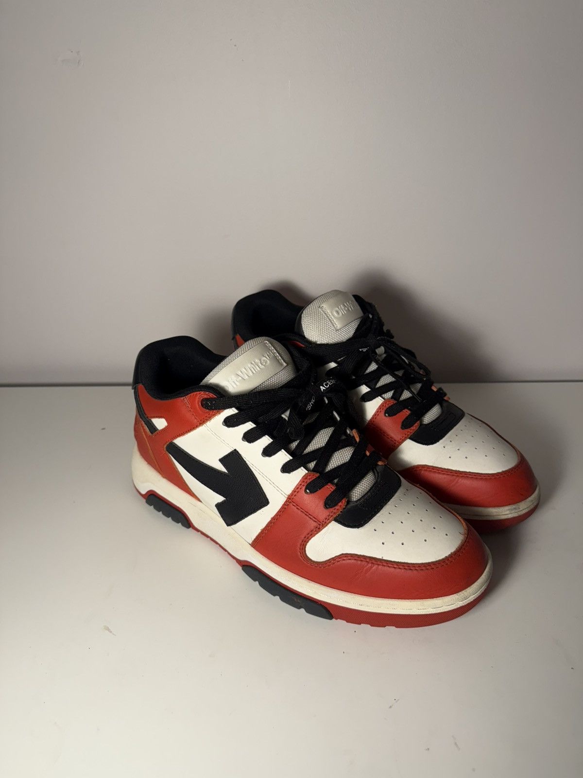 Off-White Off-White Out of Office Dunks - Black/red Size US 12 / EU 45 - 1 Thumbnail