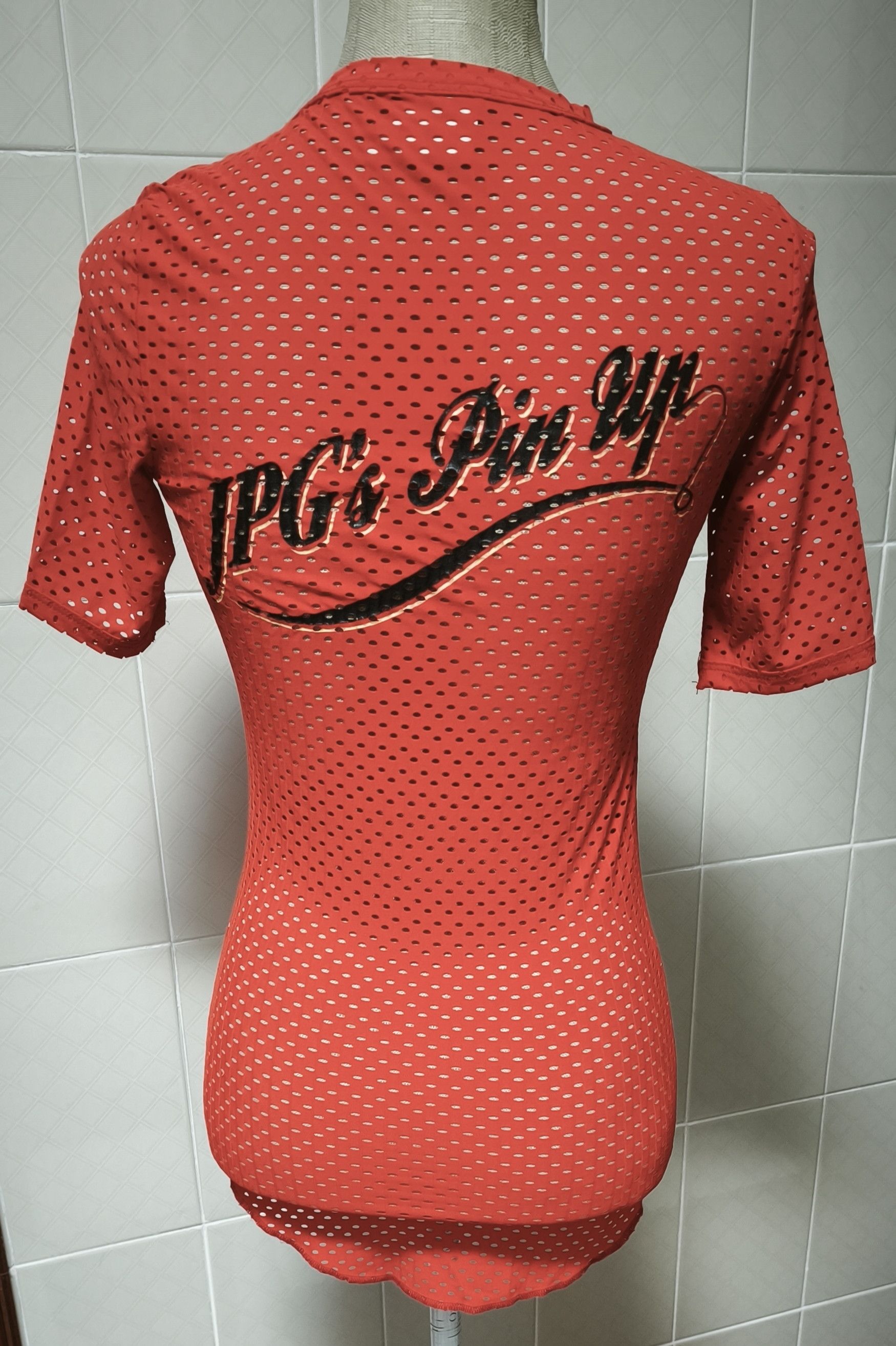 Jean Paul Gaultier Year: 1995 - Coral perforated top Size S / US 4 / IT 40 - 1 Thumbnail