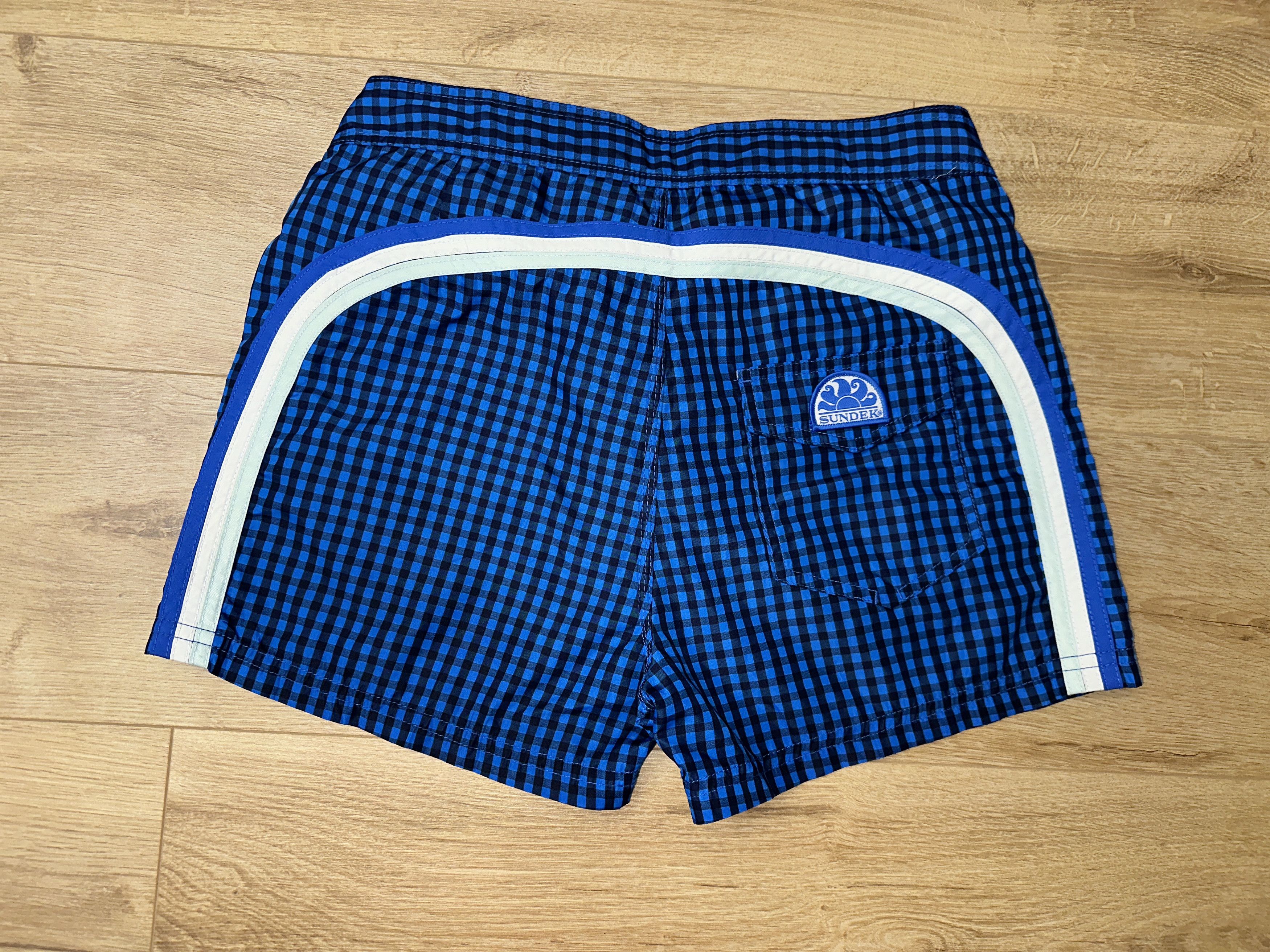 Sundek Sundek 29 Check Swim Trunks Rainbow Board Shorts Size 29 Size US 29 - 7 Thumbnail
