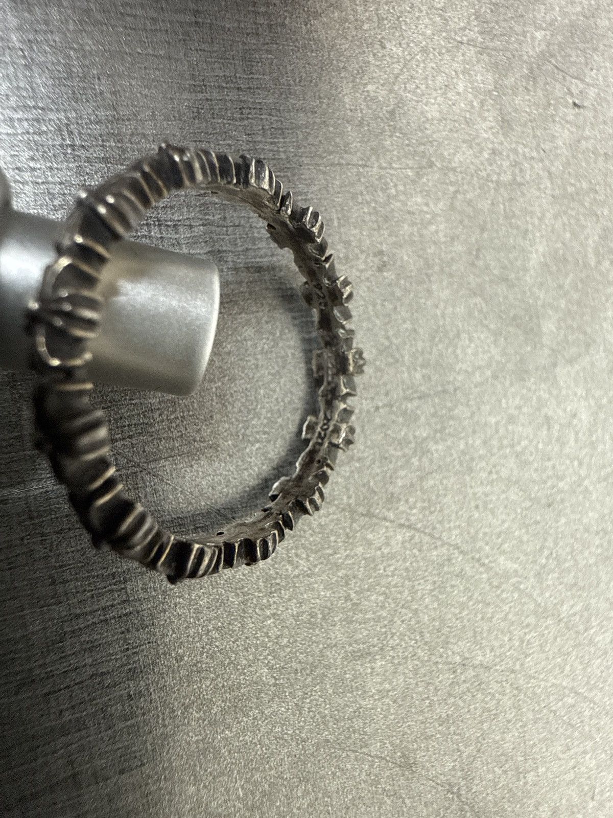 Chrome Hearts CHROME HEARTS SILVER TINY E RING Size ONE SIZE - 4 Thumbnail