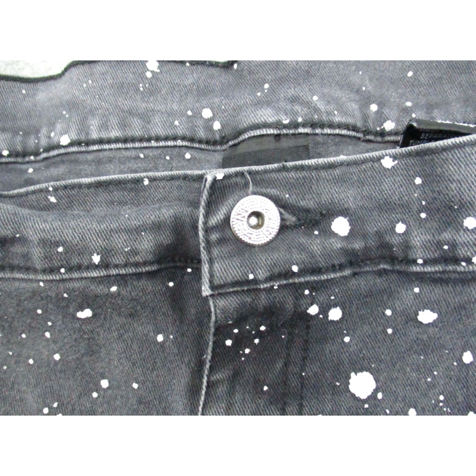 Denime Qruel Jeans 38 Men's Black Denim Hip Hop Straight Jeans Denim Jeans Black 38 Mens Hip Hop Logo Vintage No 1990s 2000s? Size US 38 / EU 54 - 3 Thumbnail
