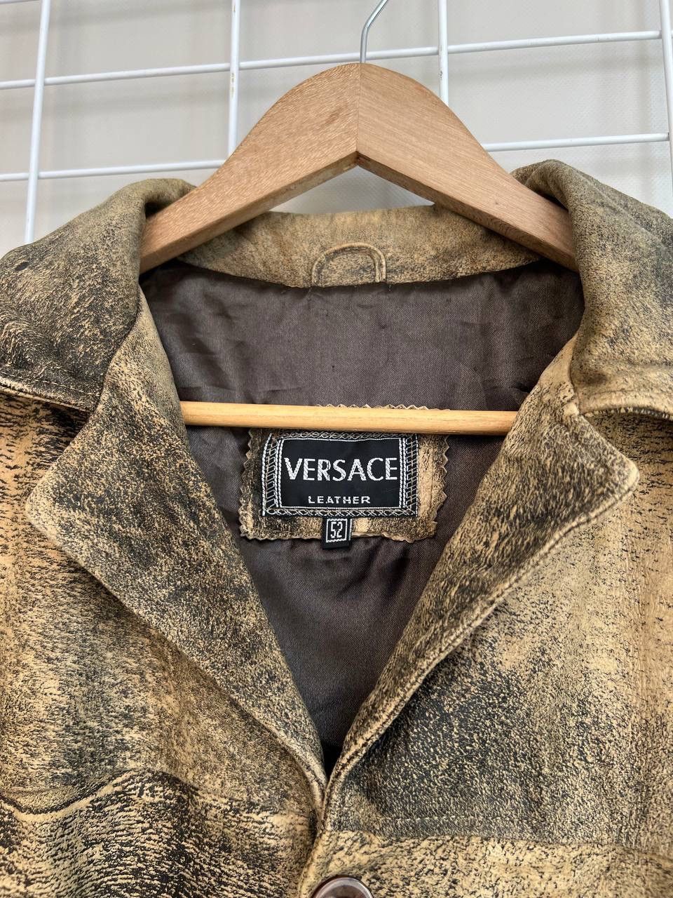 Versace Versace Leather Vintage Button Jacket Mens Size 52 or M/L Size US L / EU 52-54 / 3 - 10 Thumbnail