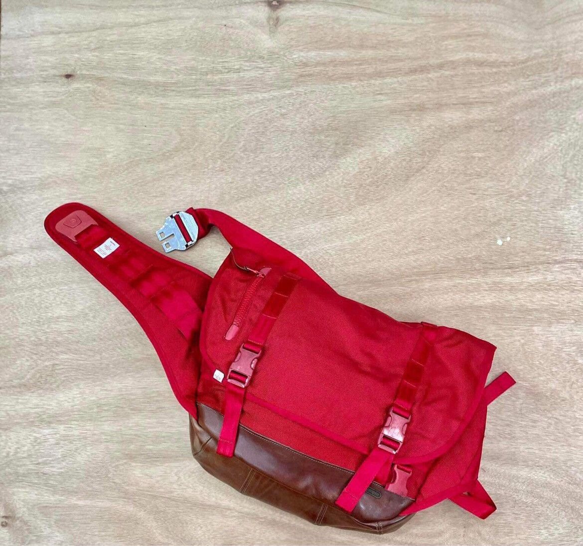 image of Visvim - Ballistic E-Cat Cordura Bag in Red, Men's