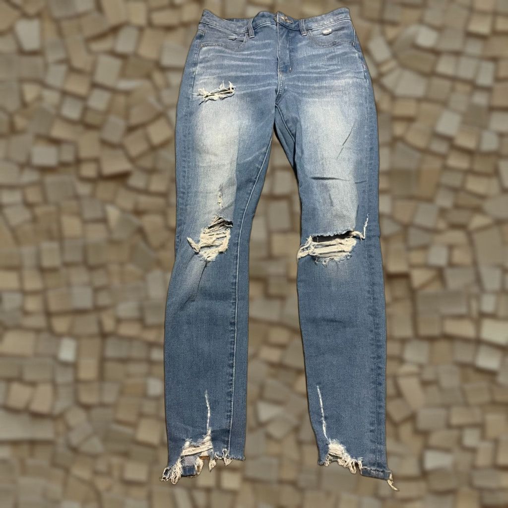 American Eagle Outfitters American Eagle Jeans Women's Size 4 Blue Denim The Dream Jean Cut Out Size 27" / US 4 / IT 40 - 1 Thumbnail