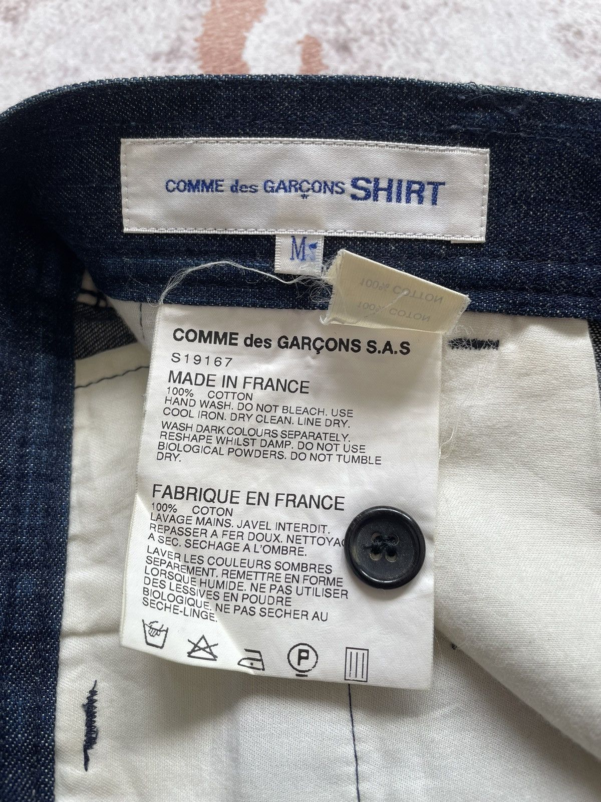 Comme des Garcons Comme des Garcons SHIRT Indigo Casual Pants Size US 33 - 8 Thumbnail