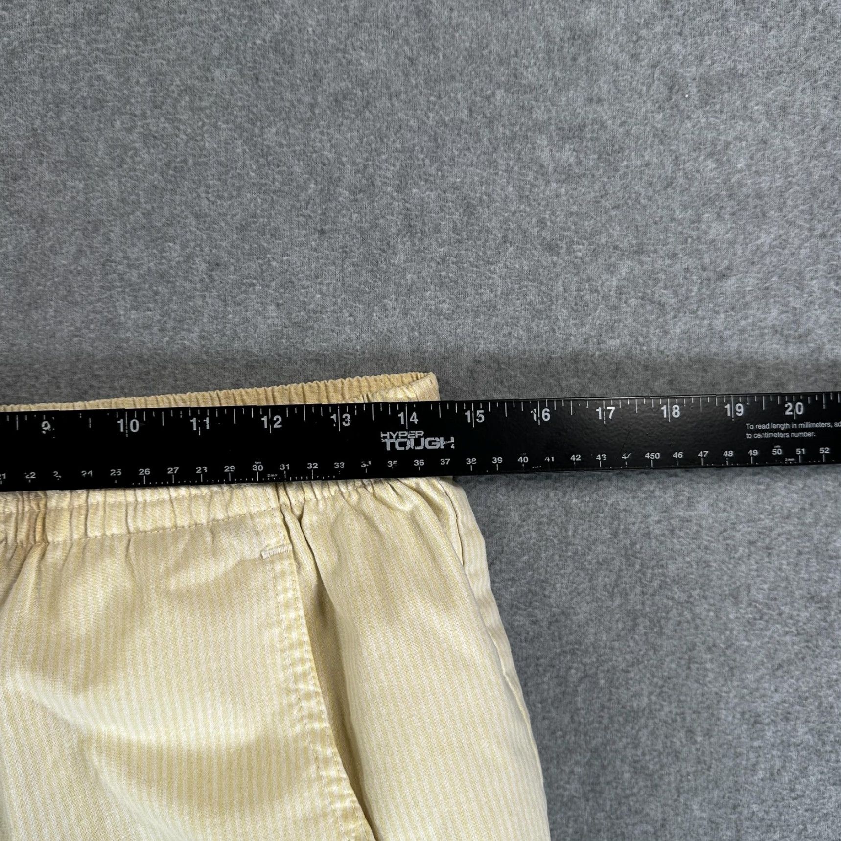 Vintage VINTAGE Pepsi Shorts Mens Medium Beige Stripe Elastic Waist Made USA Size US 31 - 5 Thumbnail