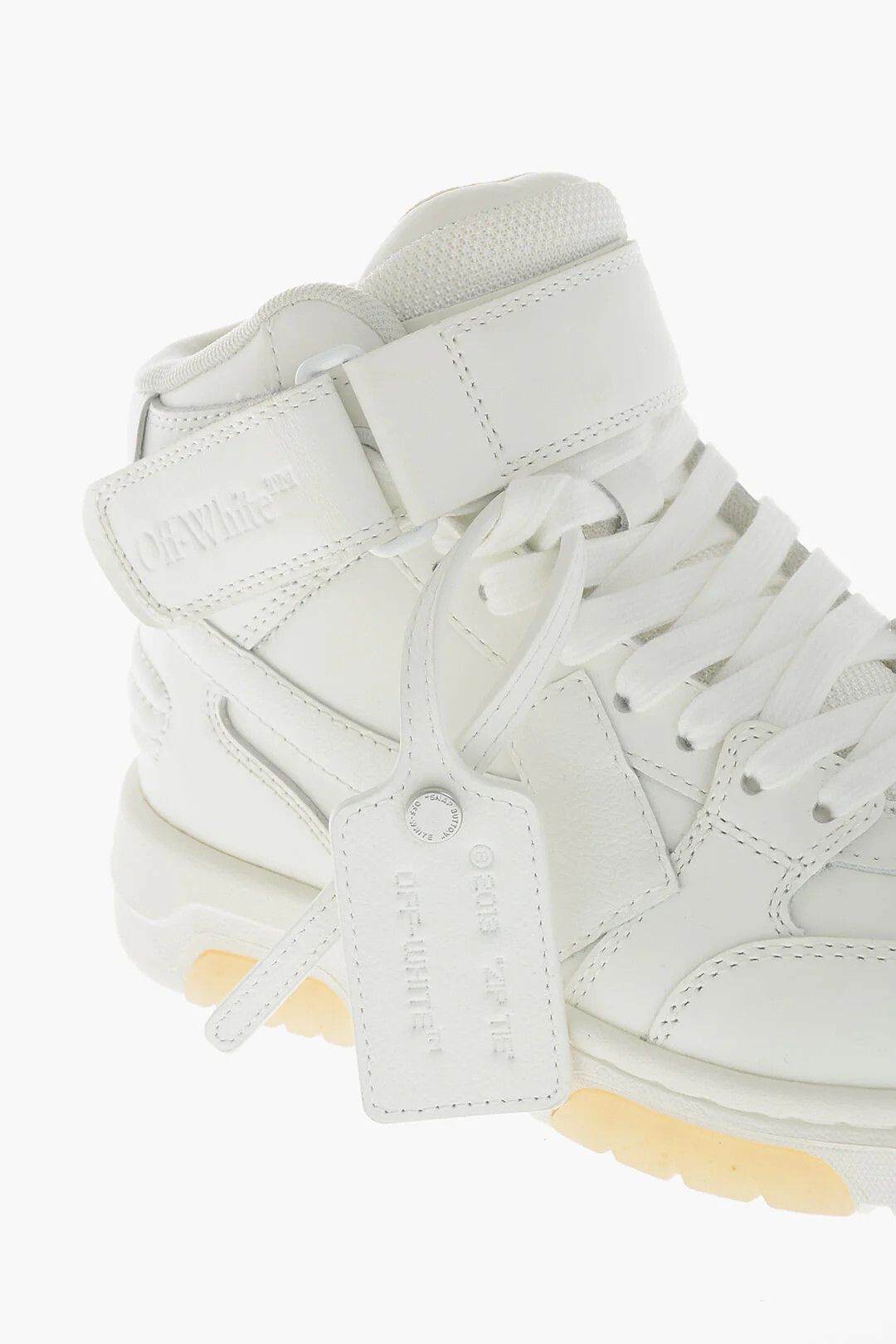 Off-White og1mm0426 Leather Low-Top Sneakers in White Size US 5 / IT 35 - 4 Thumbnail