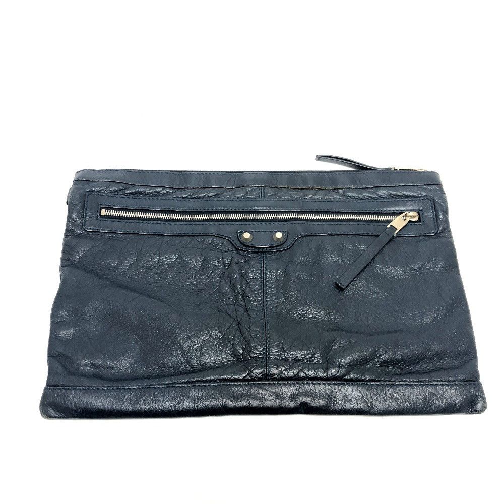 Balenciaga Balenciaga 273023 Classic Clip L Zippered Carrying Case Briefcase Bag Clutch Leather Men Black Size ONE SIZE - 1 Thumbnail