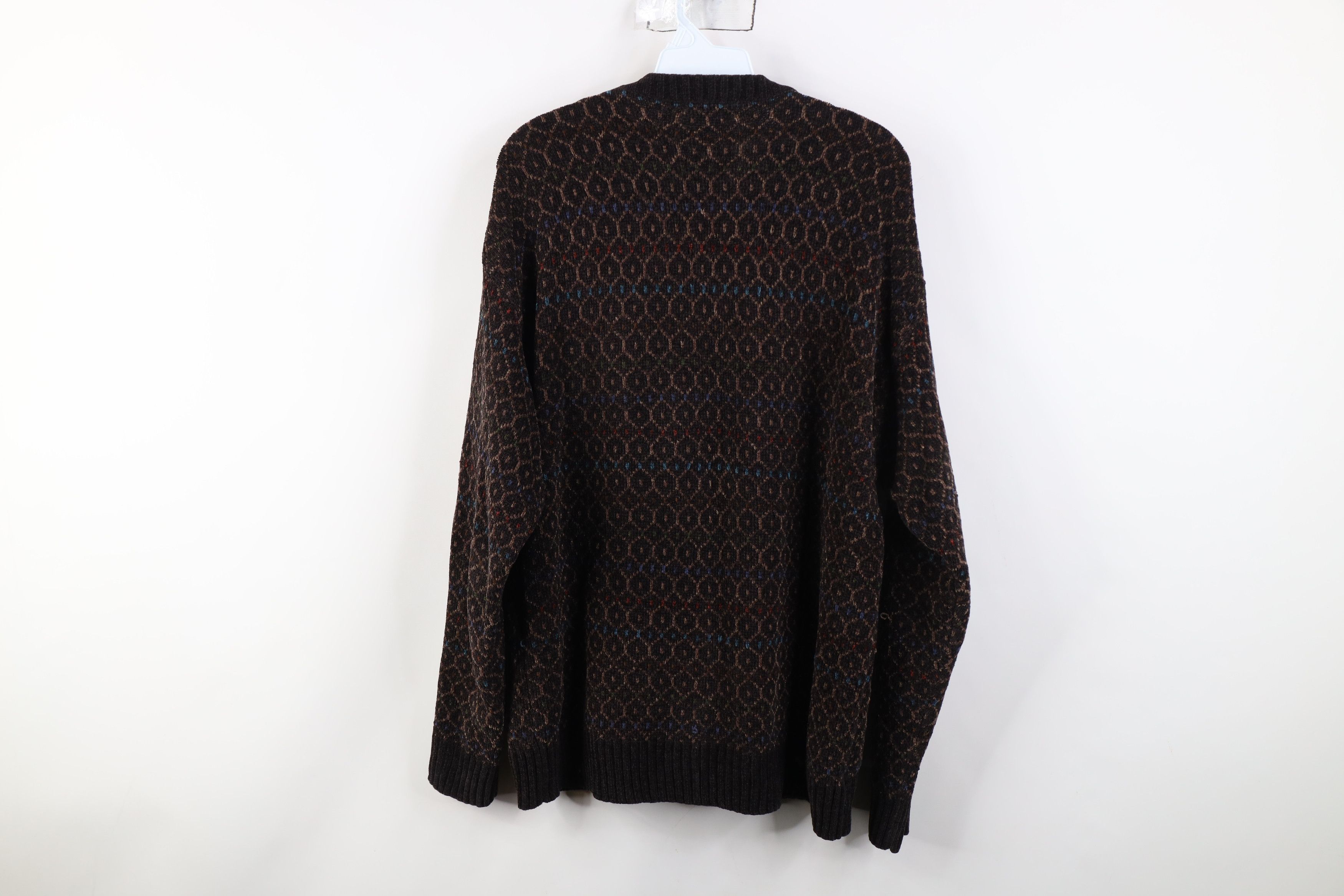 Vintage Vintage 90s Streetwear Fleece Knit Crewneck Sweater Brown Size US S / EU 44-46 / 1 - 8 Thumbnail