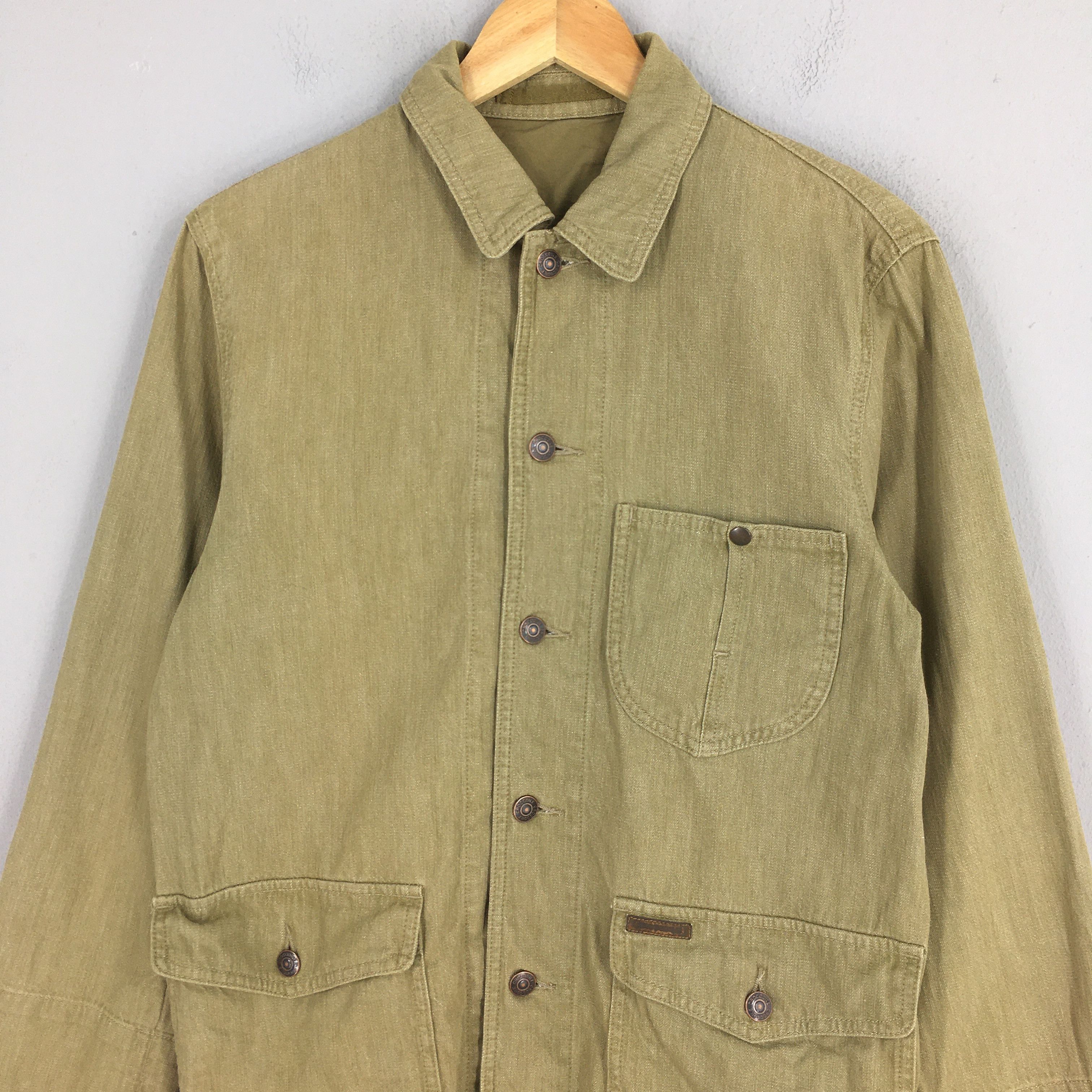 Vintage Vintage 90s Crocodile Workwear Denim Jacket Medium Size US M / EU 48-50 / 2 - 2 Thumbnail