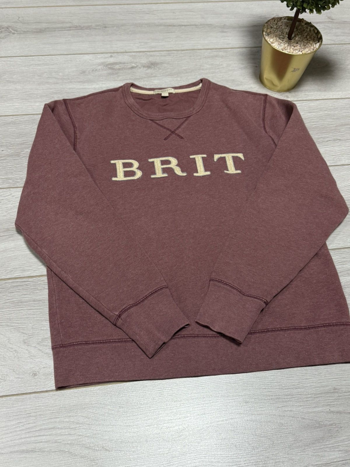 Burberry Burberry Brit Sweatshirt Big Logo Sz L Casual Jumper Size US L / EU 52-54 / 3 - 6 Thumbnail