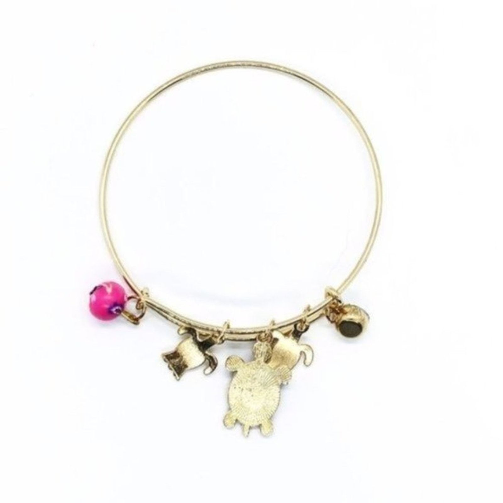 Other Beaded Sea Turtle Charm Colorful Bangle Bracelet Size ONE SIZE - 7 Thumbnail