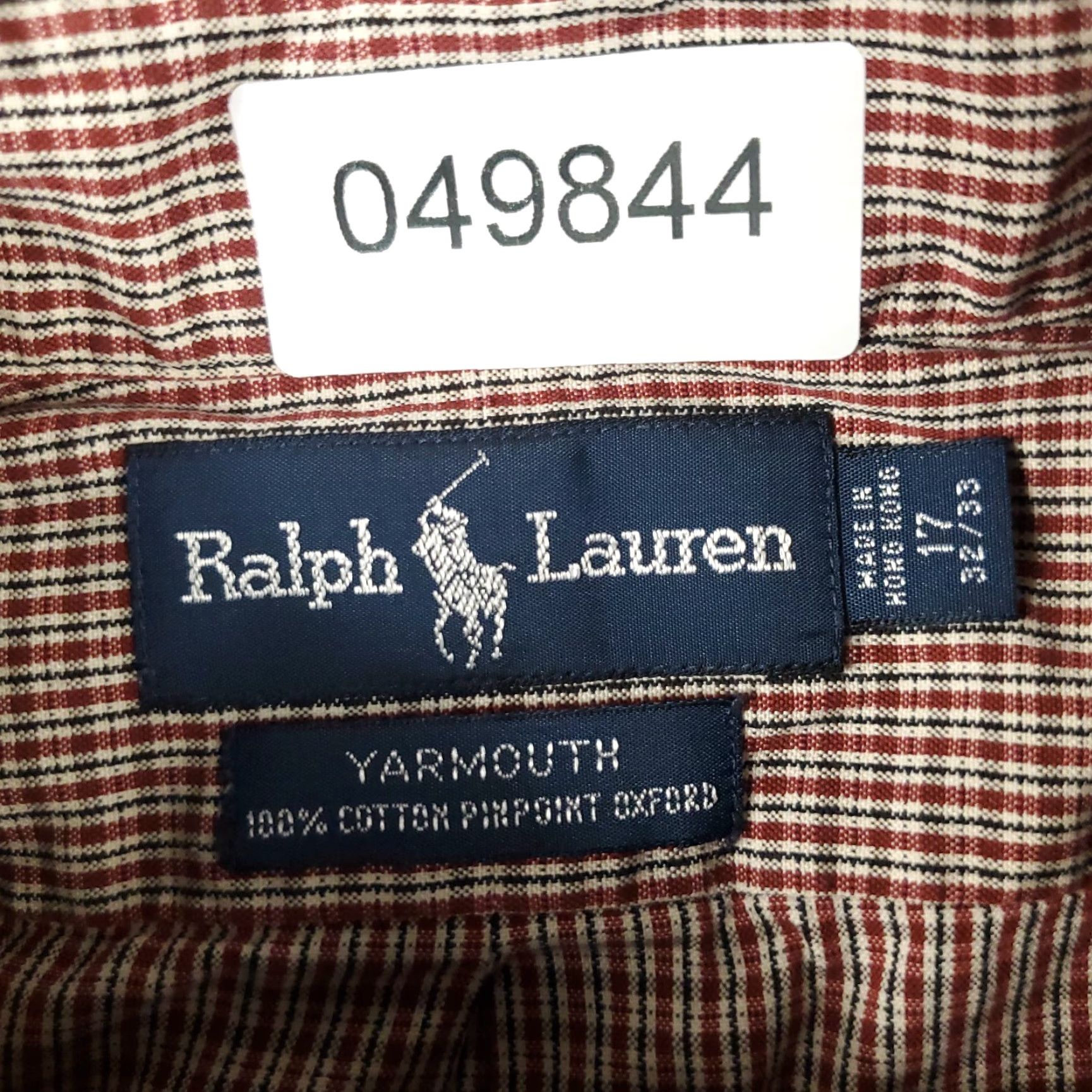 Ralph Lauren Ralph Lauren Dress Shirt Mens Size 17 Red Plaid Button Down Long Sleeve Classic Size 46R - 7 Thumbnail