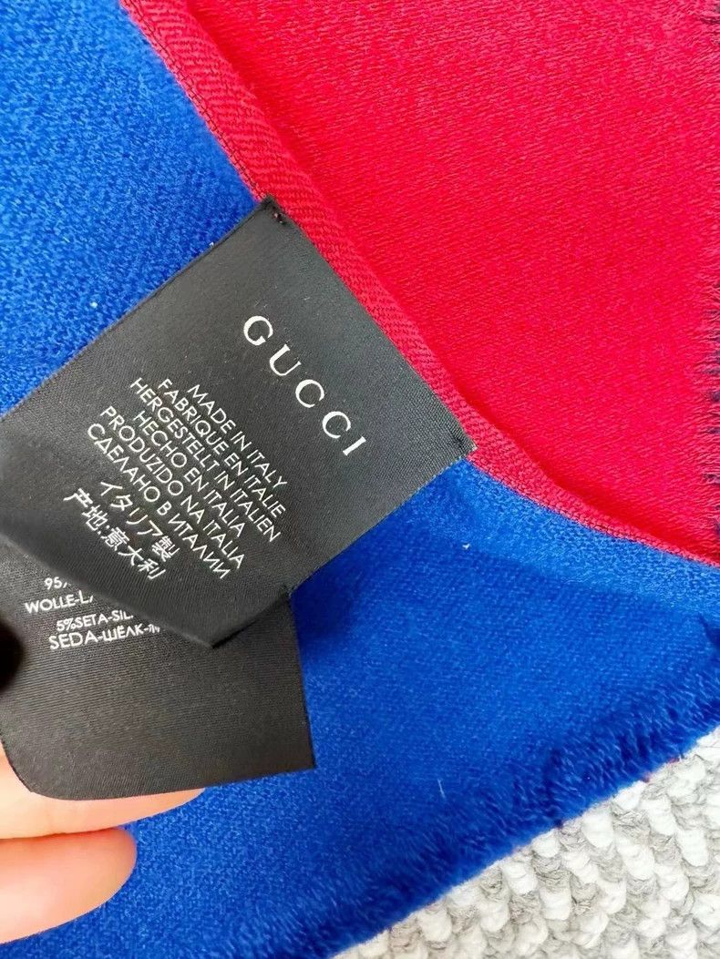 Gucci Gucci Wool silk scarf 2502-Nextarrow Size ONE SIZE - 4 Thumbnail