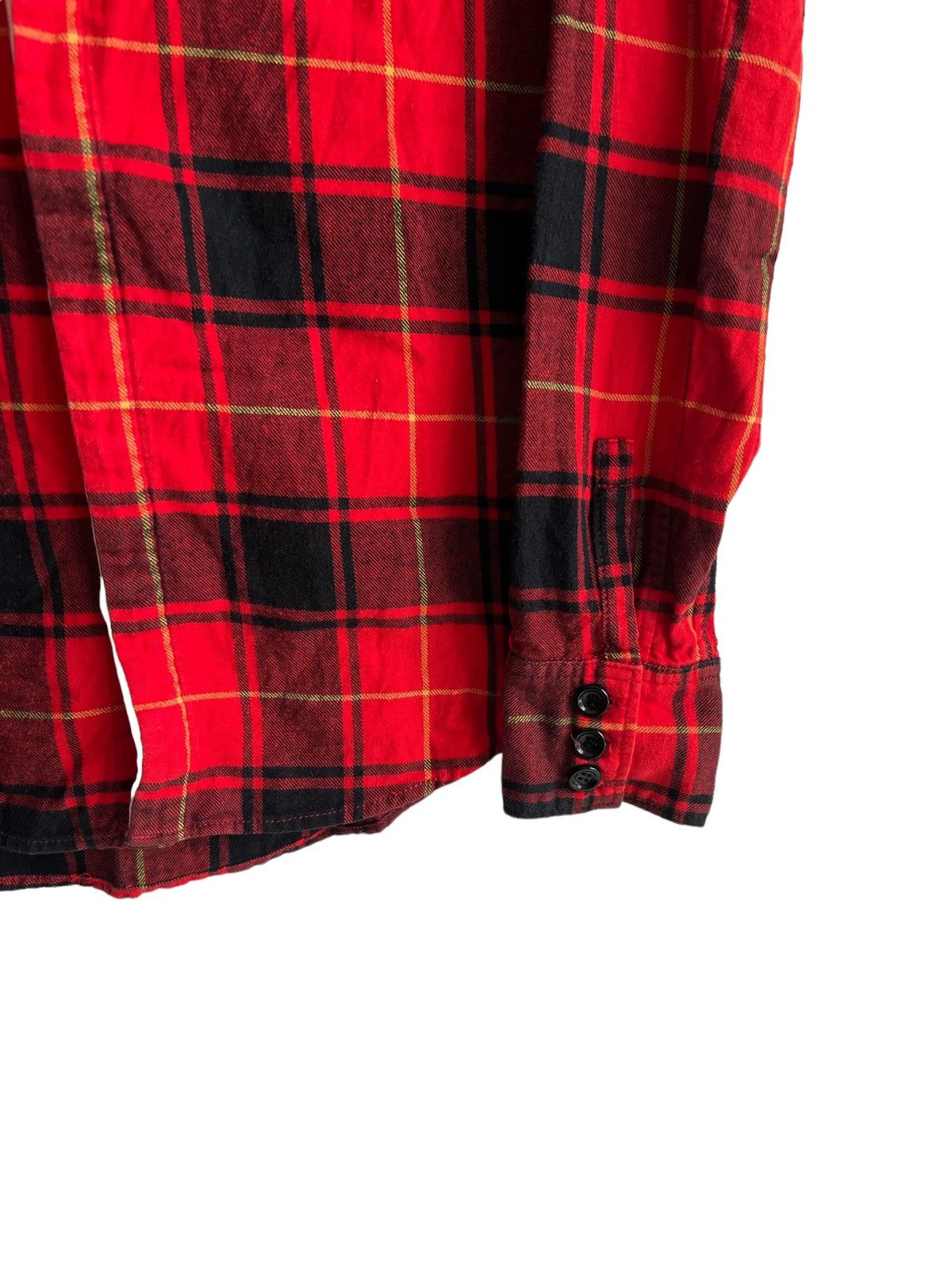 Isamu Katayama Backlash Sixe 🇯🇵 Leather Flap Red Tartan Alaskan Bonded Work Jkt Shirt Size US M / EU 48-50 / 2 - 8 Thumbnail
