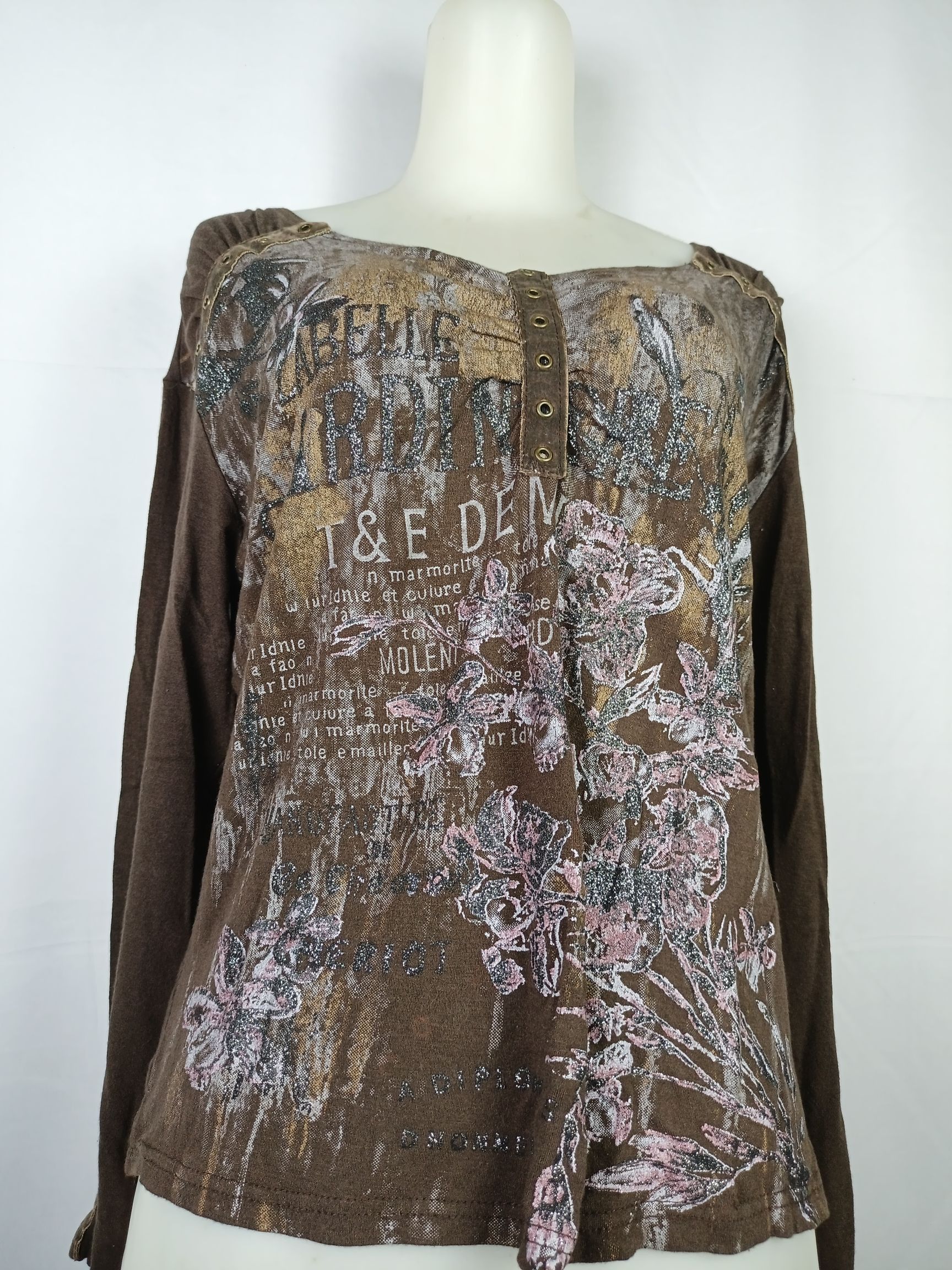 Japanese Brand Japanes Women's Studded Long Sleeve TShirt If6was9 LGB style Size XL / US 12-14 / IT 48-50 - 13 Thumbnail