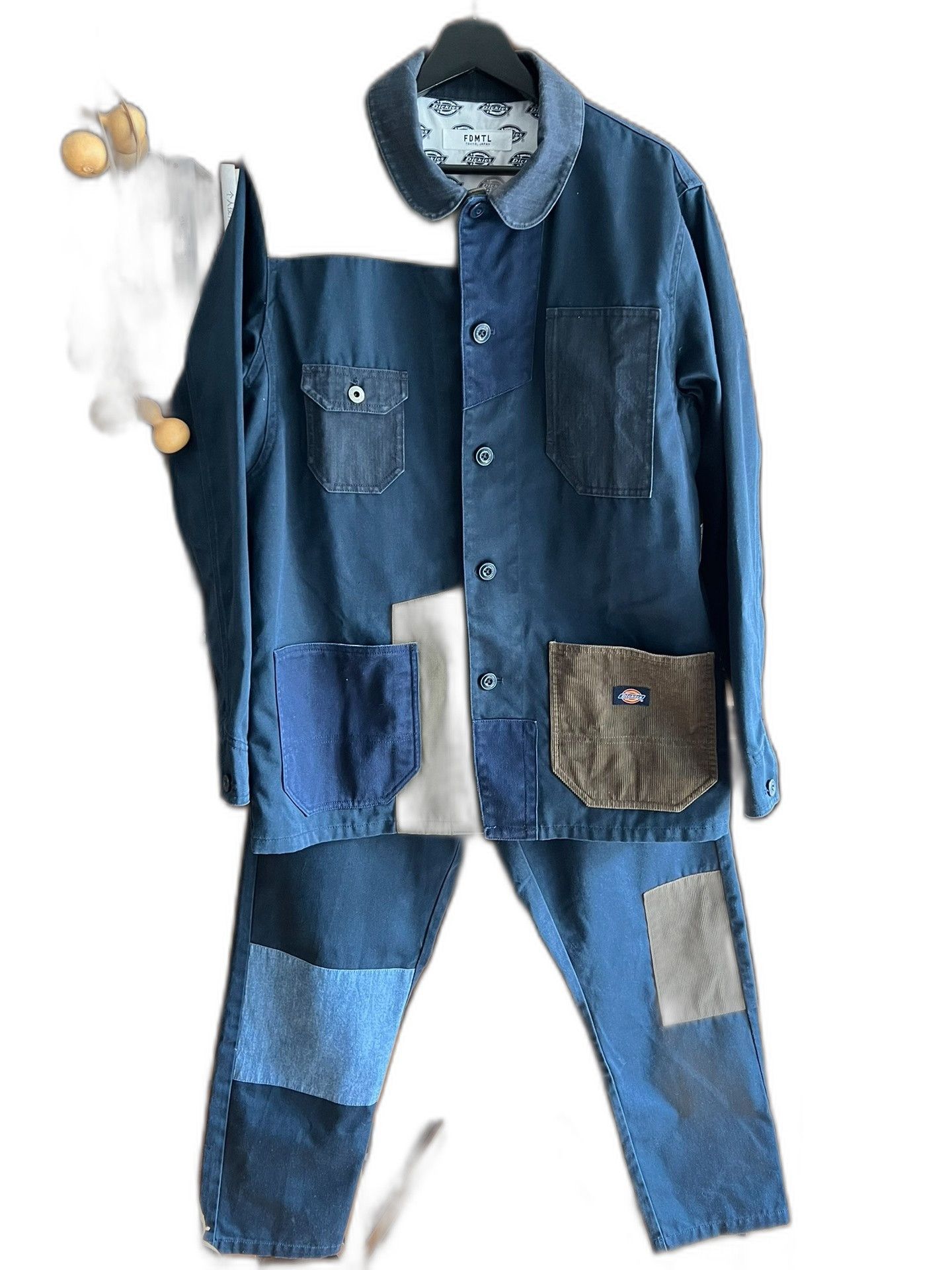 FDMTL FDMTL Dickies Indigo Patchwork Hunting Jacket Set Size US XL / EU 56 / 4 - 1 Thumbnail