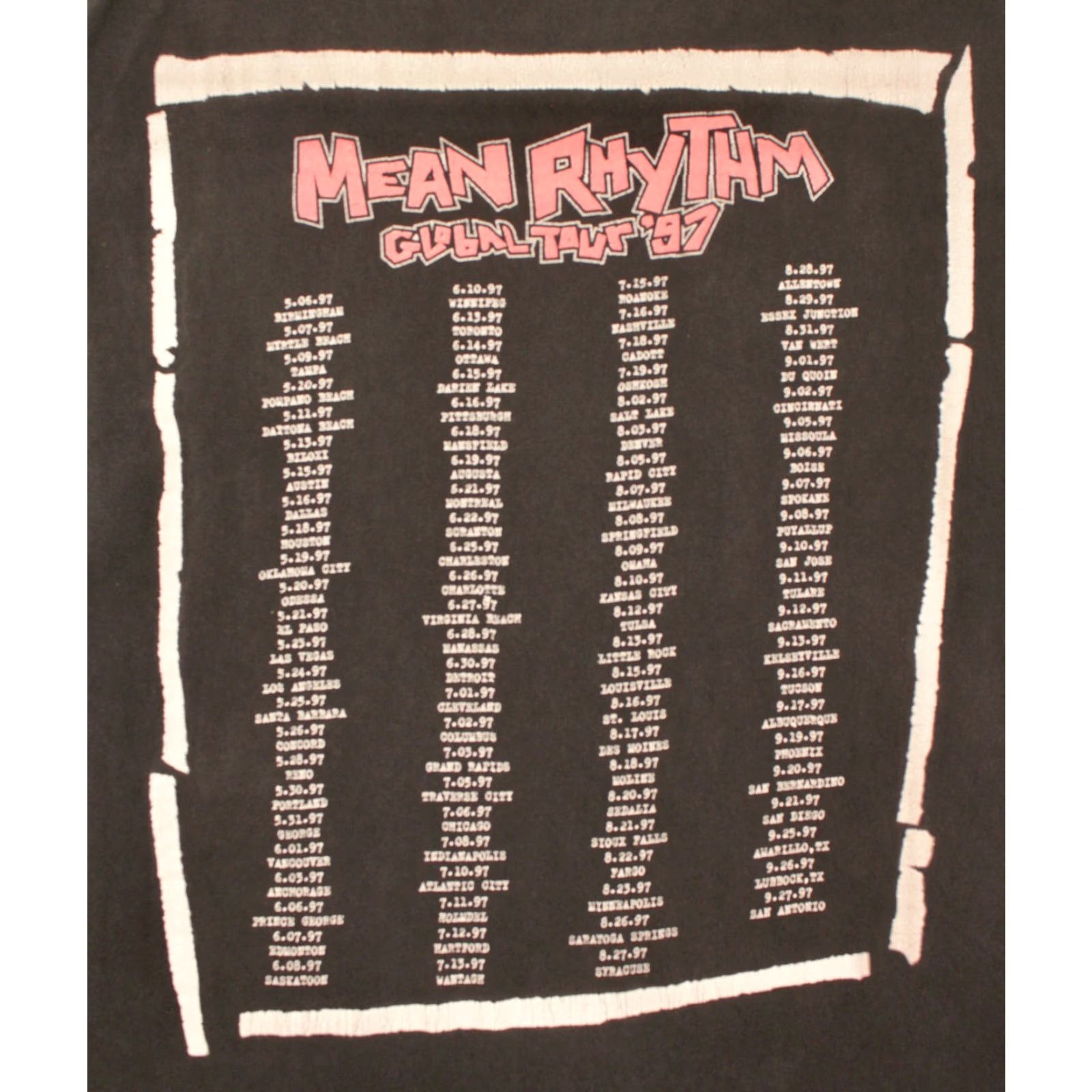 Vintage VINTAGE Men’s VTG 90s ZZ Top Mean Rhythm Tour '97 TShirt XL Black Graphic Tee Mens Size US XL / EU 56 / 4 - 4 Thumbnail