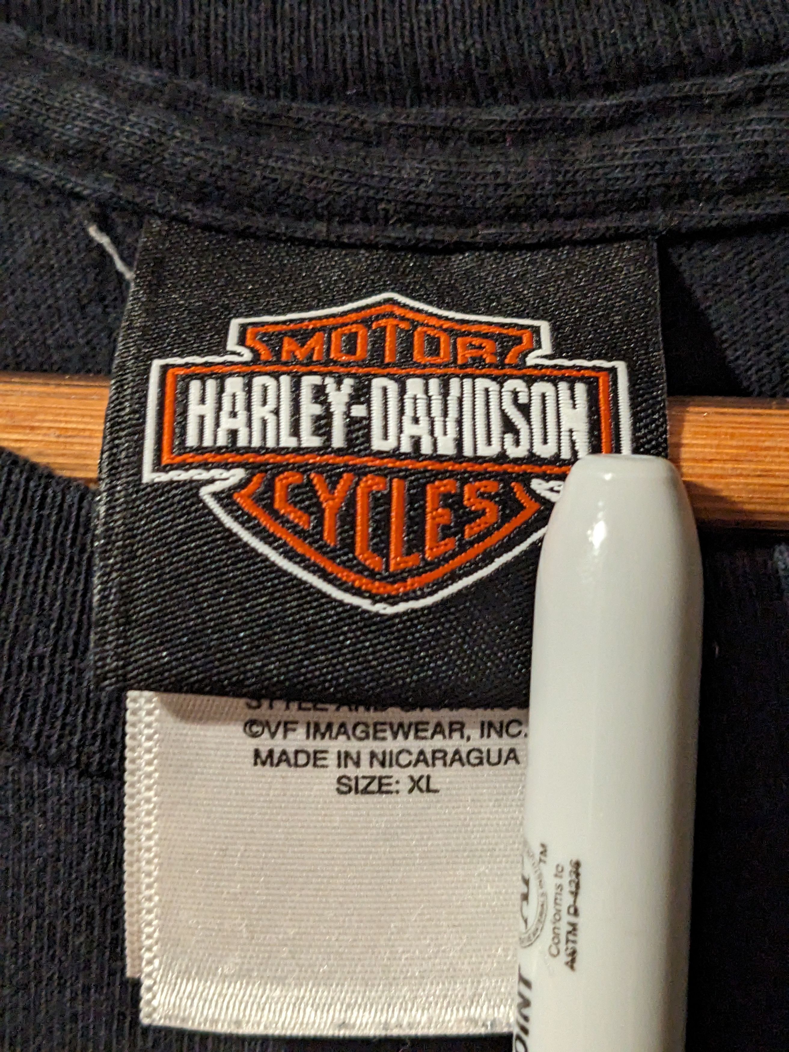 Harley Davidson × Vintage Vintage Harley Davidson Motorcycle Long-Sleeve T-Shirt Size US XL / EU 56 / 4 - 8 Thumbnail