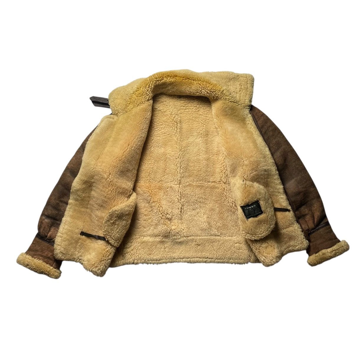 Genuine Leather VINTAGE B3 SHEEPSKIN FLIGHT GLEEMAN MILITARY JACKET Size US M / EU 48-50 / 2 - 4 Thumbnail