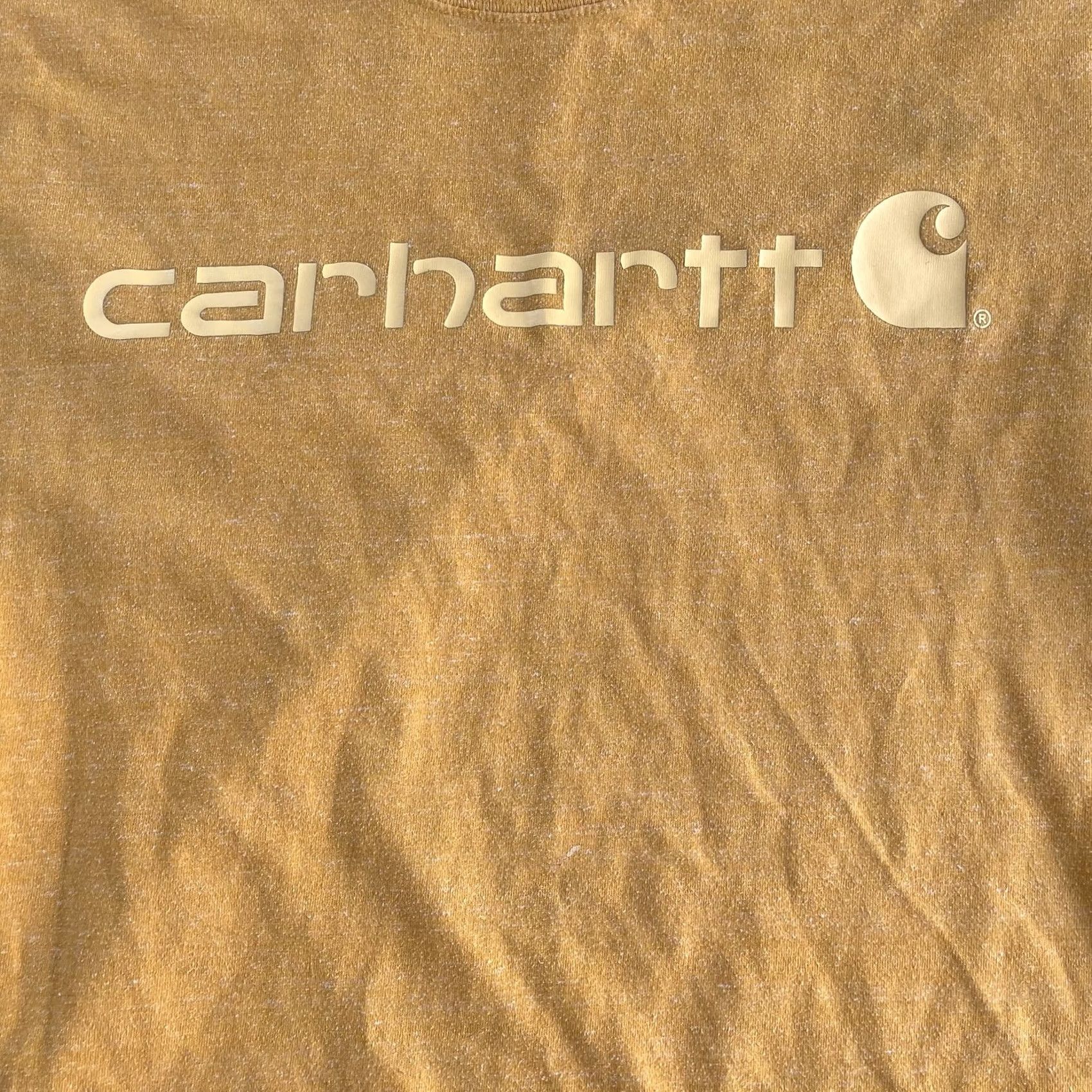 Carhartt Carhartt Shirt Mens Large Yellow Logo Workwear Graphic Tee T-Shirt Size US L / EU 52-54 / 3 - 2 Thumbnail