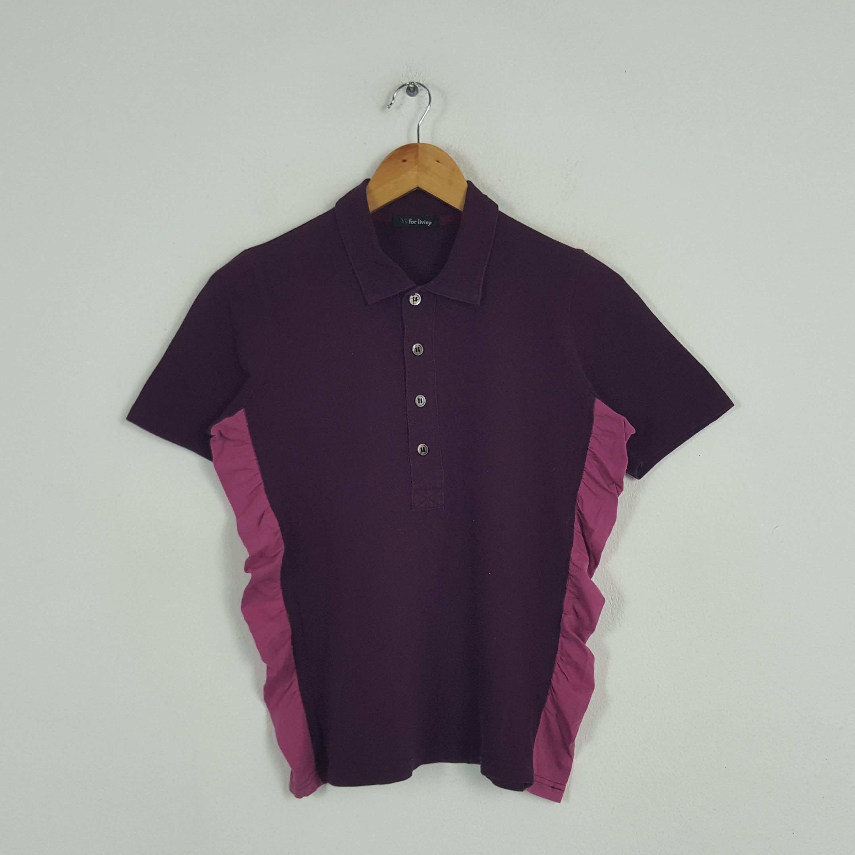 Vintage × Yohji Yamamoto Vintage Y's For Living by Yohji Yamamoto Designer Polos Size US XS / EU 42 / 0 - 1 Thumbnail