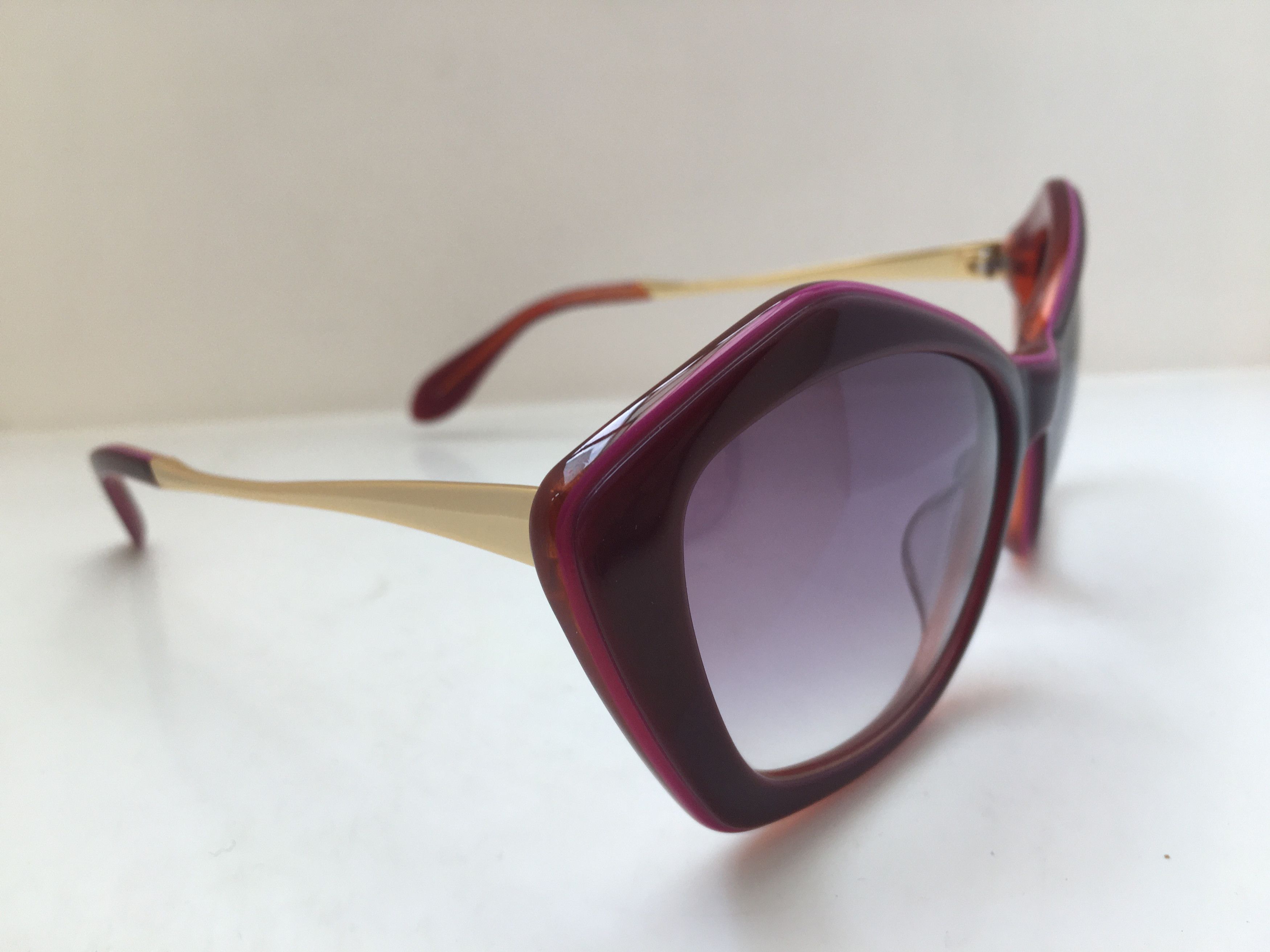 Other Reddish Purple Cateye Diva Sunglasses Frame Size ONE SIZE - 2 Thumbnail