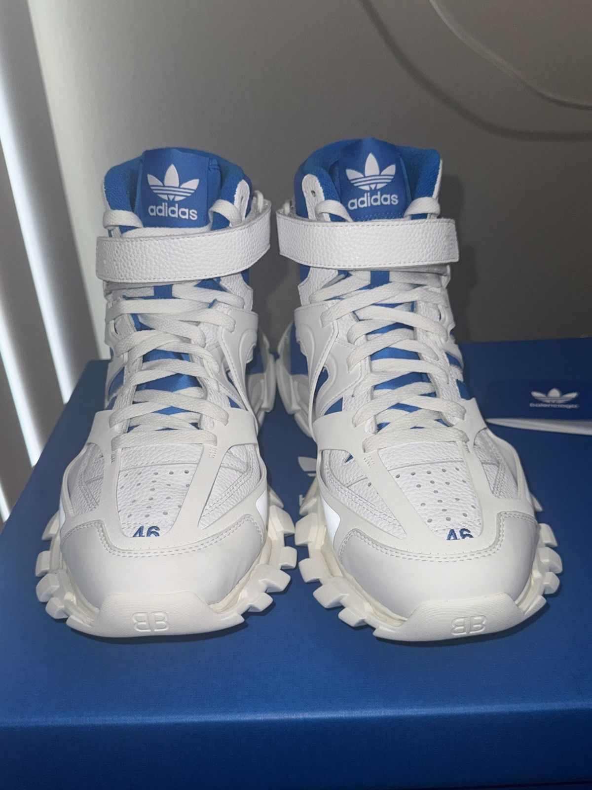 Adidas × Balenciaga Balenciaga x Adidas Track Forum Hi-Top Sneakers Size US 13 / EU 46 - 2 Thumbnail