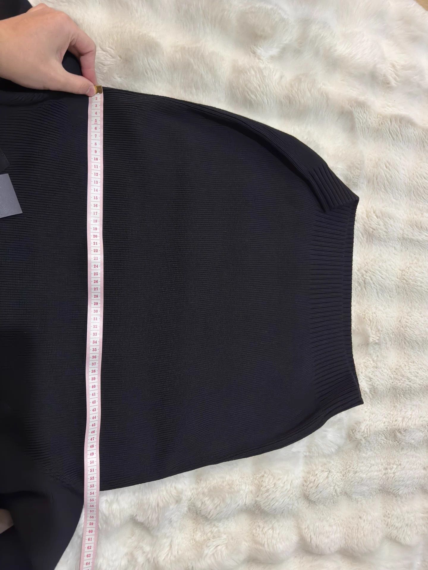 Saint Laurent Paris SAINT LAURENT Hedi Slimane men's wool lambskin knitwear blk Size US XXL / EU 58 / 5 - 6 Thumbnail