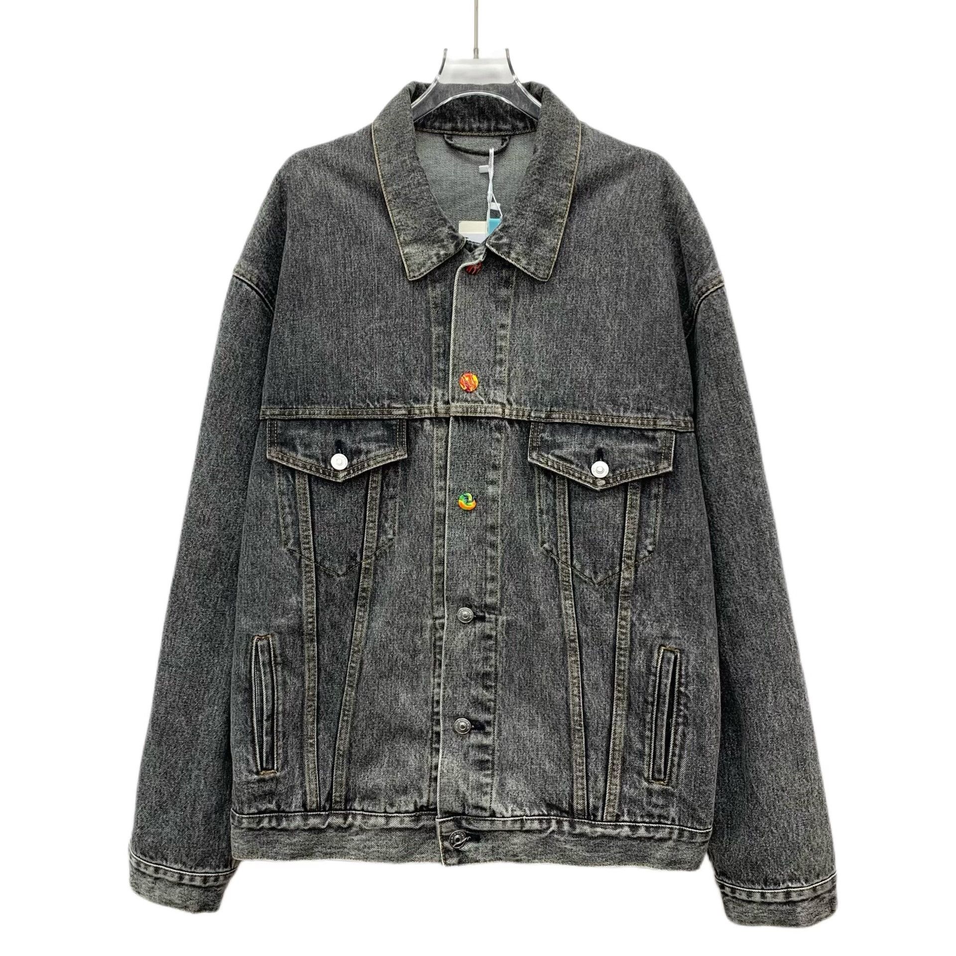 Balenciaga Balenciaga Washed Gray Jacket M Women Size M / US 6-8 / IT 42-44 - 1 Thumbnail