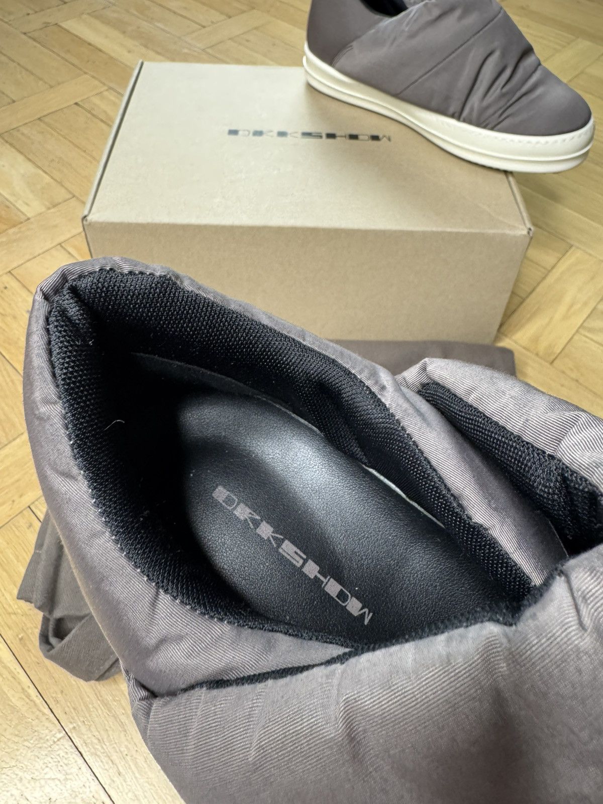Rick Owens Drkshdw RICK OWENS DRKSHDW PUFFER RAMONES GRAY BROWN Size US 8 / EU 41 - 5 Thumbnail
