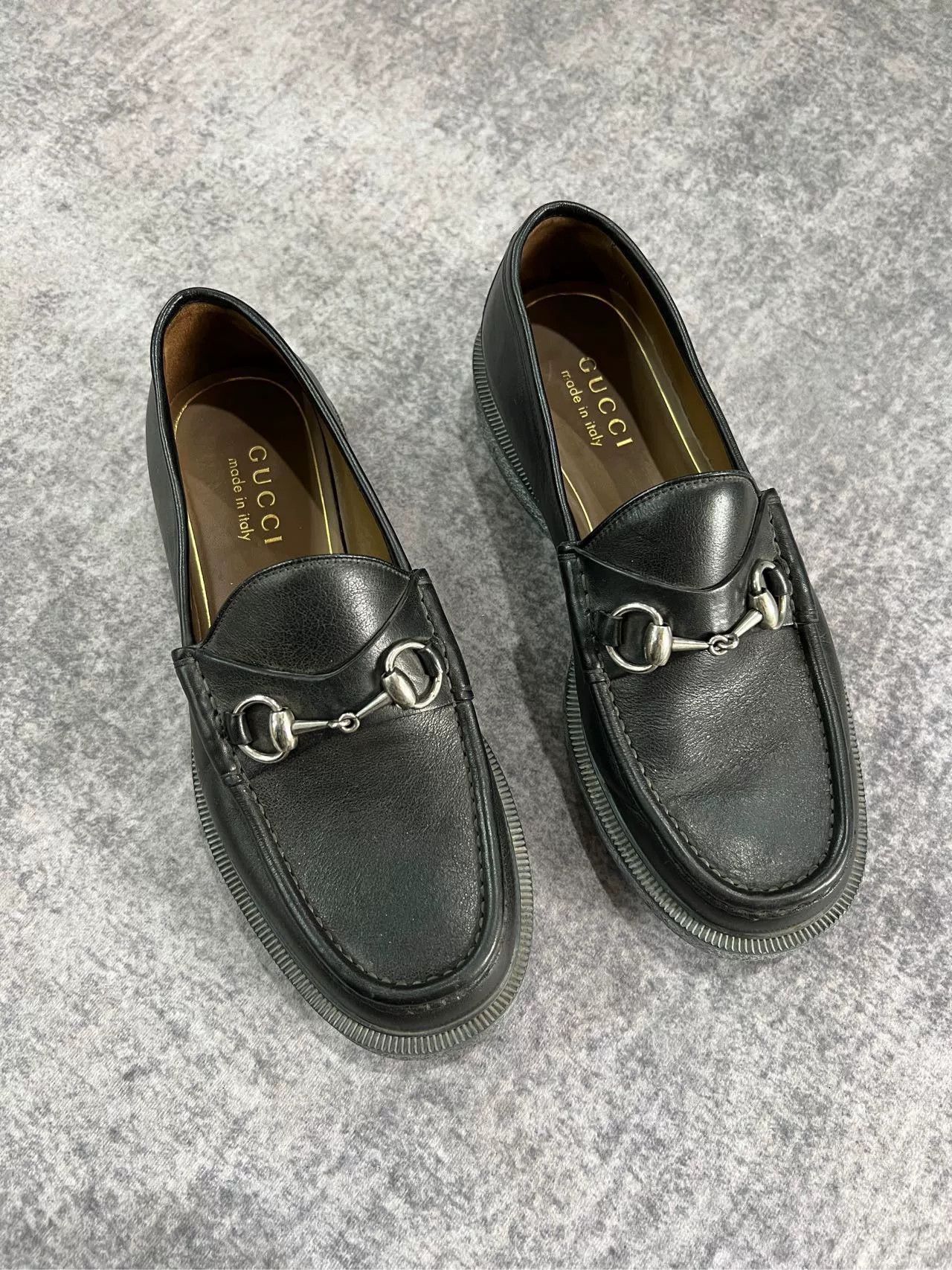 Gucci Gucci Horsebit Leather Shoes Size US 5.5 / IT 35.5 - 1 Thumbnail