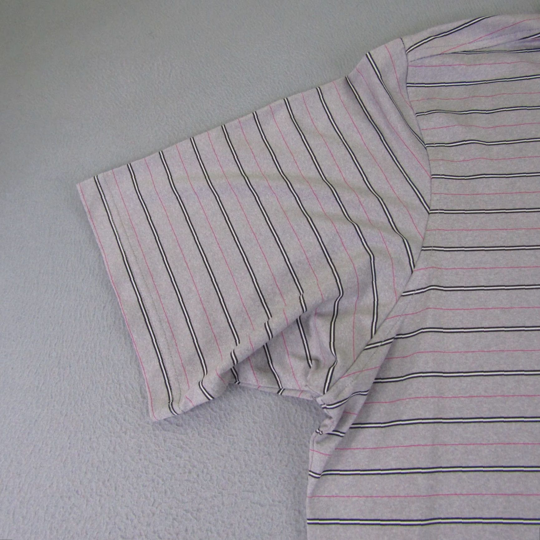 Vintage F&G Polo Shirt Mens Extra Large Gray Stripes Casual Golfweek Golfer Golf Size US XL / EU 56 / 4 - 3 Thumbnail