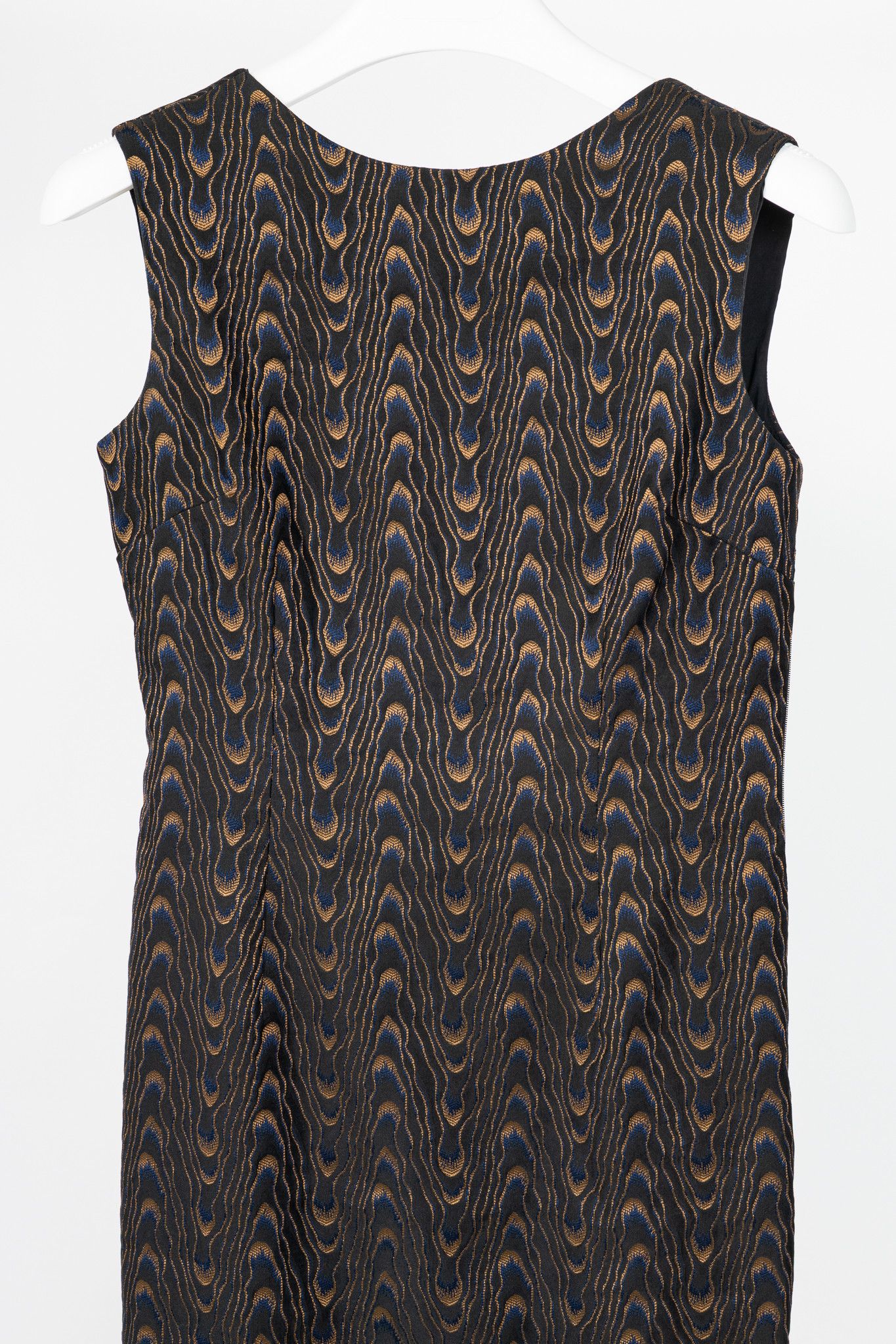 Dries Van Noten Dries Van Noten Black Abstract-Jacquard Sleeveless Dress Size S / US 4 / IT 40 - 3 Thumbnail