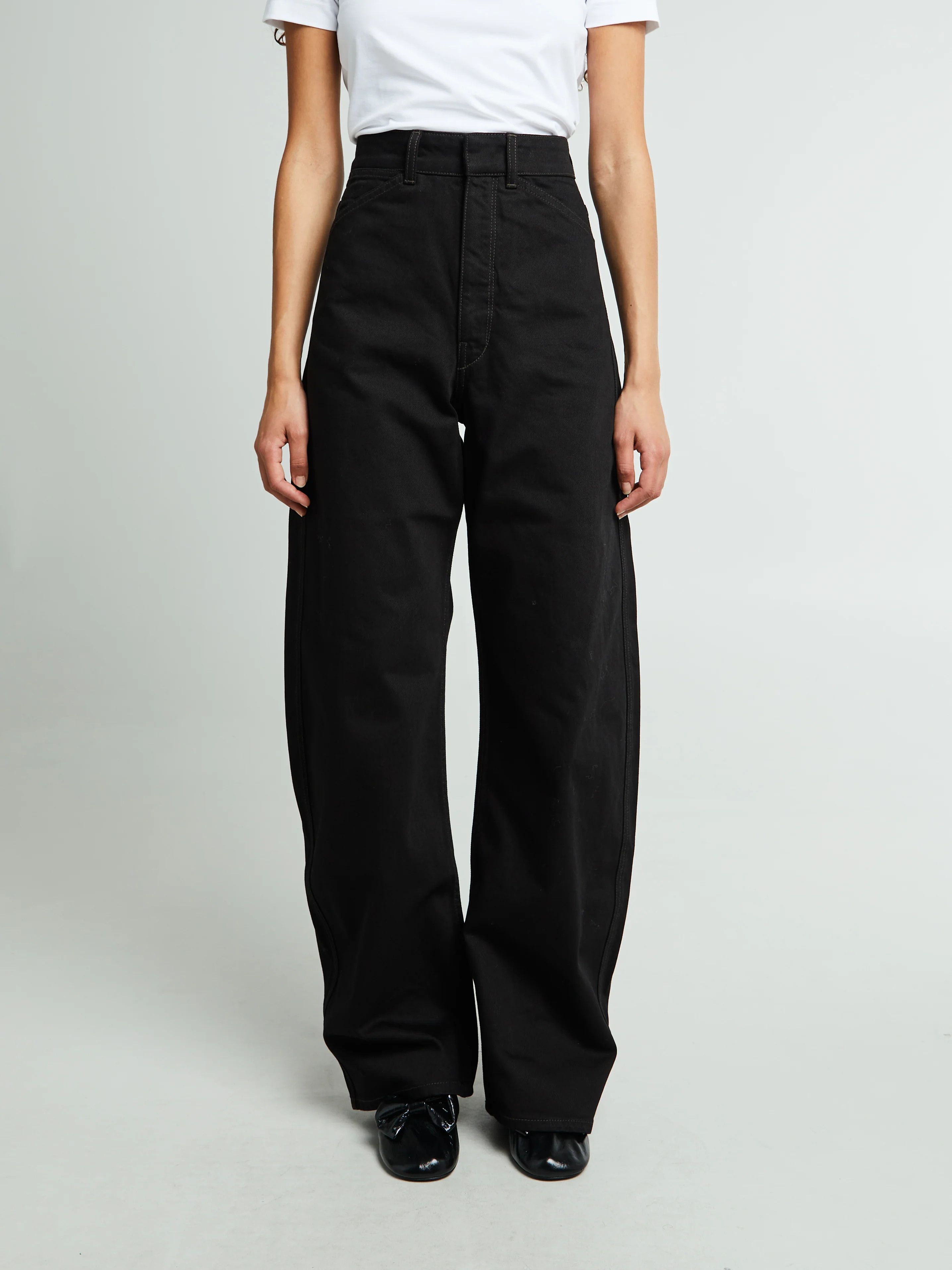 Lemaire Lemaire High Waisted Curved Pants Size 31" - 5 Thumbnail