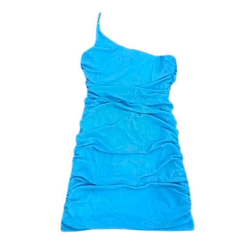 PRINCESS POLLY Princess Polly Jocasta Mini Dress in Turquoise, Size US 10 Size L / US 10 / IT 46 - 4 Thumbnail