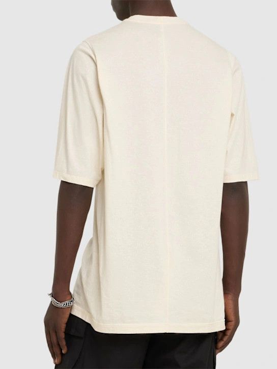 Rick Owens o1lsvrm0425 Jumbo SS Maxi T-Shirt in Natural/Black Size US M / EU 48-50 / 2 - 4 Thumbnail