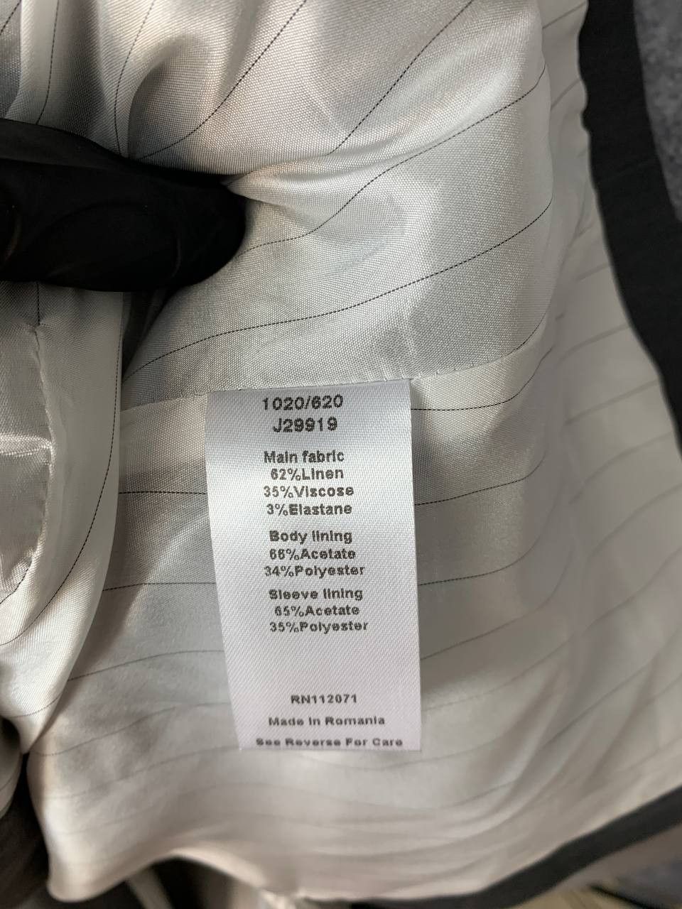 Jigsaw RRP £260 Jigsaw Grey Linen Viscose Elastane Blend Blazer Size M / US 6-8 / IT 42-44 - 9 Thumbnail