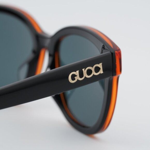 Gucci Gucci GG1797SK 003 Sunglasses Orange/Black Square Frame Size ONE SIZE - 5 Thumbnail