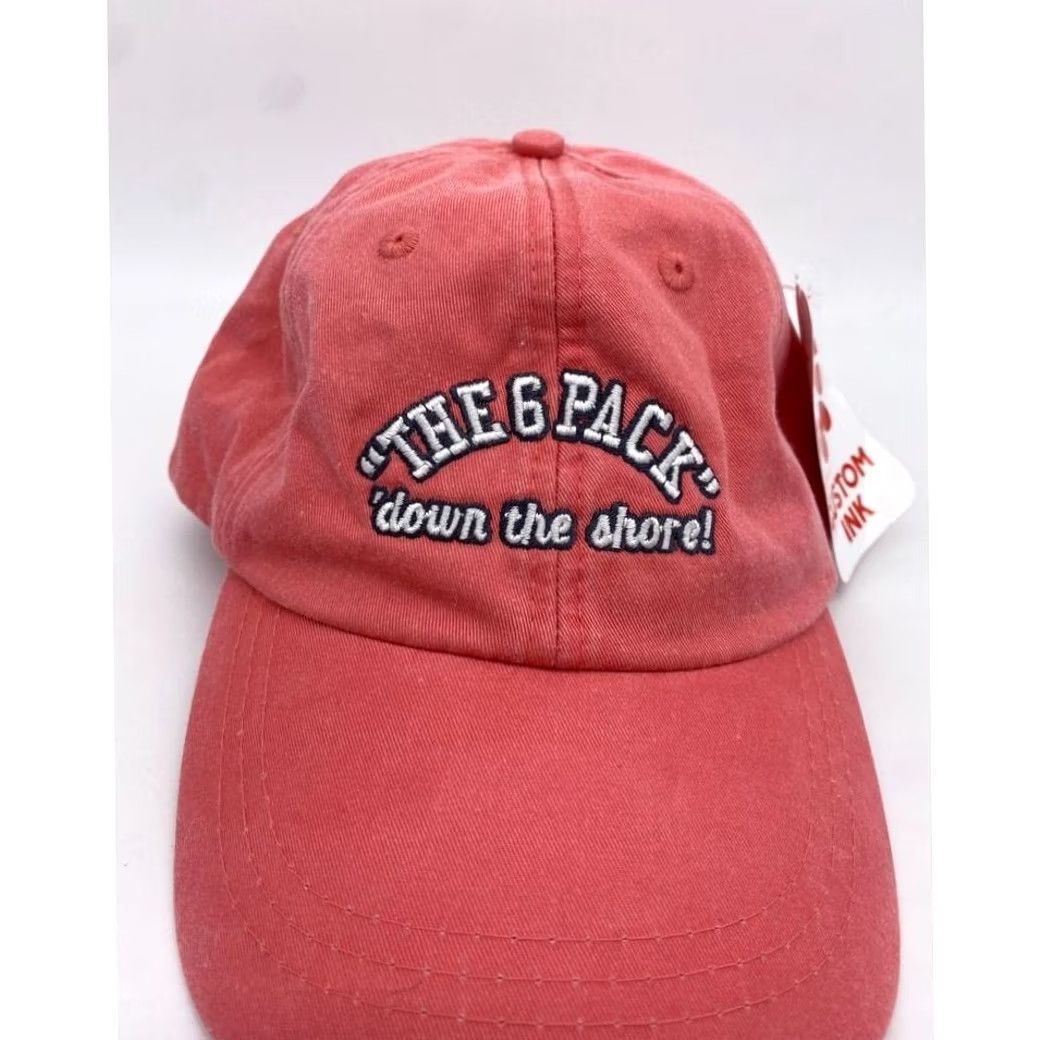 Vintage VINTAGE Adams Hat Cap Strap Back Pink White Adjustable Baseball Outdoor Casual Mens NEW Size ONE SIZE - 2 Thumbnail