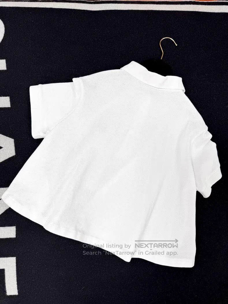 Loewe Loewe White Collar Embroidered Logo Loose Short Sleeve T-S Size M / US 6-8 / IT 42-44 - 2 Thumbnail