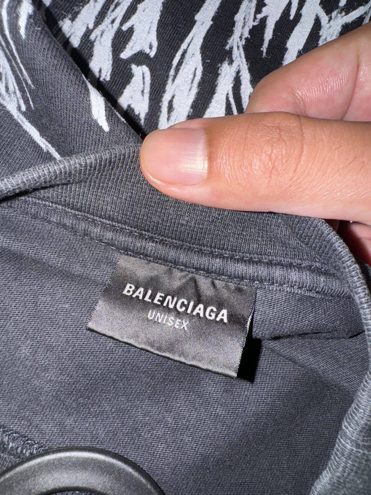 Balenciaga Balenciaga Diy Metal Black/White Long-Sleeved T-Shirt Size US L / EU 52-54 / 3 - 6 Thumbnail