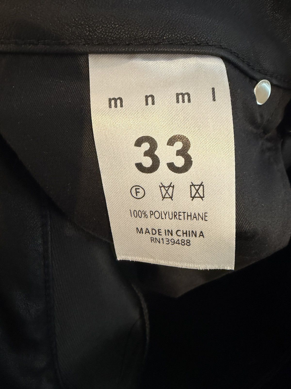 MNML MNML Waxed “Bolan” Style Denim Size US 33 - 8 Thumbnail