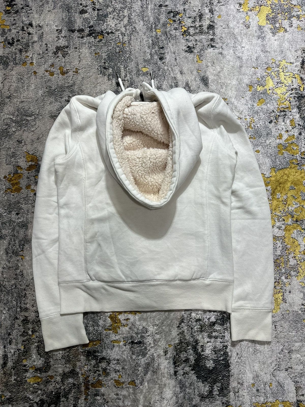 20471120 SPAO SHERPA ZIP HOODIE WHITE COLOUR IFSIXWASNINE LGB STYLE Size US S / EU 44-46 / 1 - 7 Thumbnail